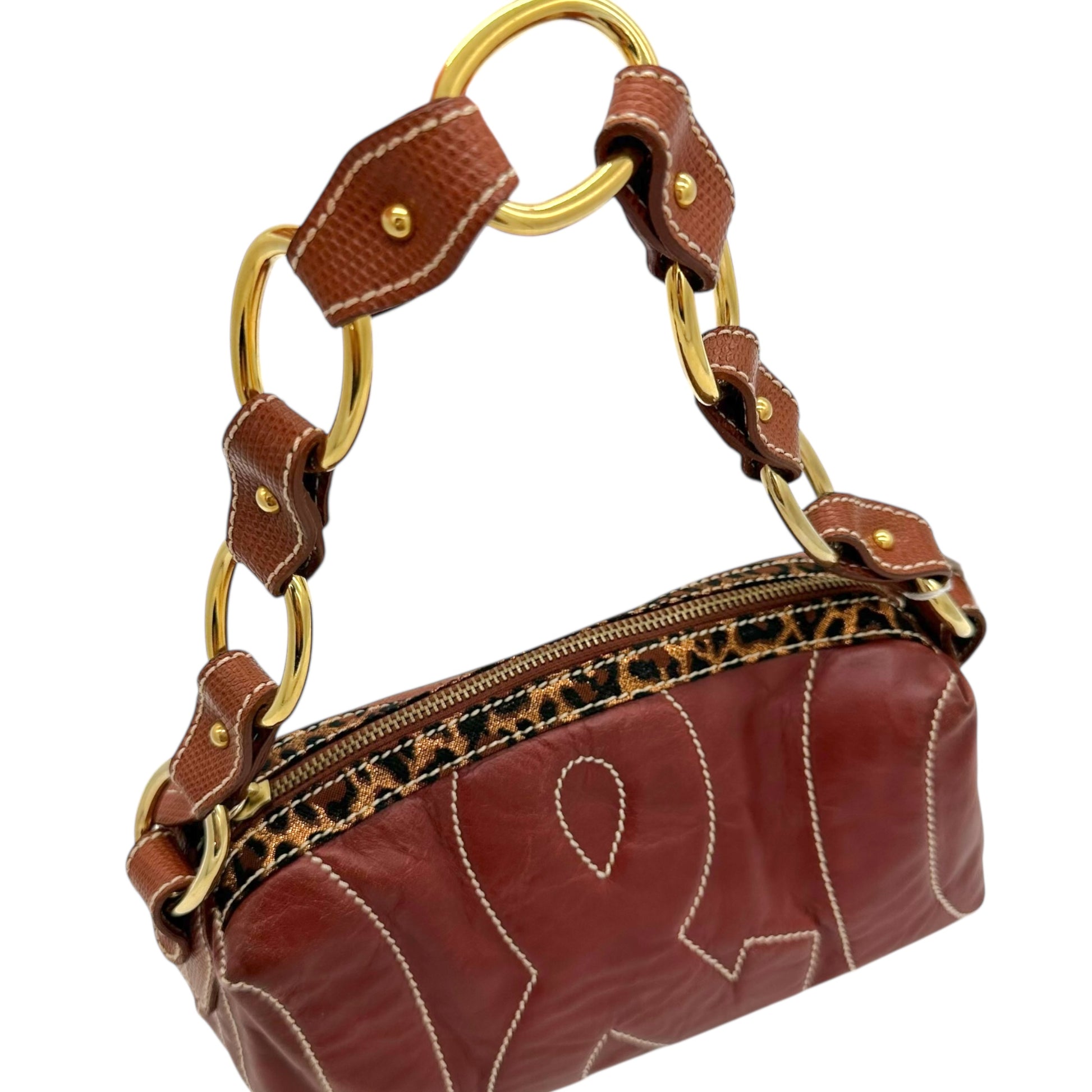 Dolce & Gabbana D&G Burgundy Logo Bag - Outfit Repeater