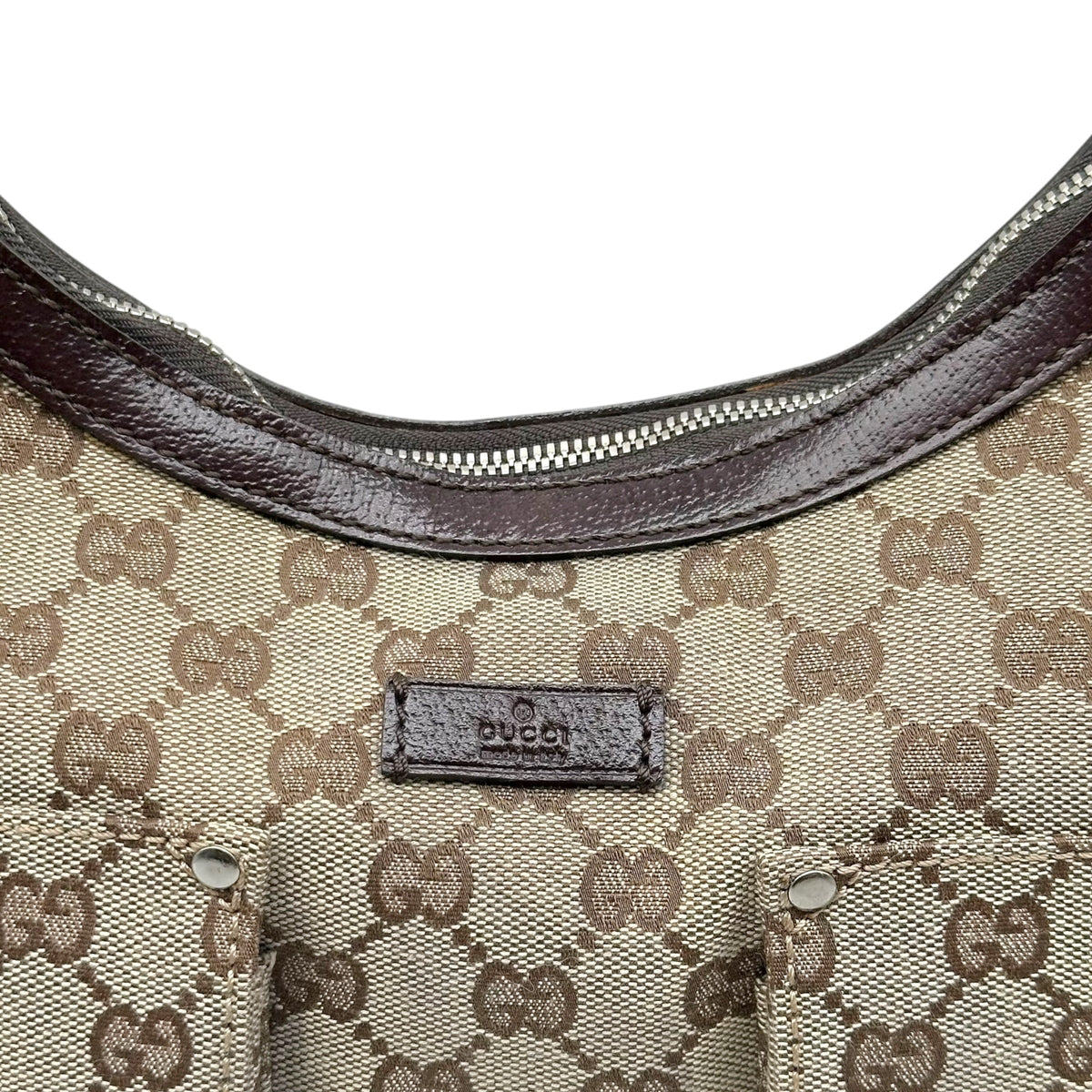 Gucci Tan Monogram Large Cargo Pocket Tote Bag
