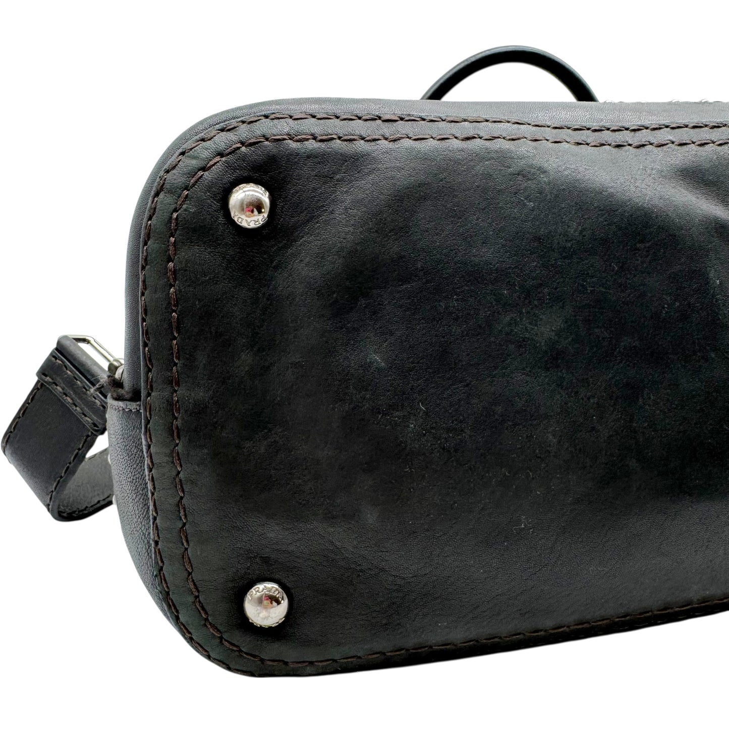 Prada Camouflage & Leather Studded 2-Way Hobo Bag - Outfit Repeater