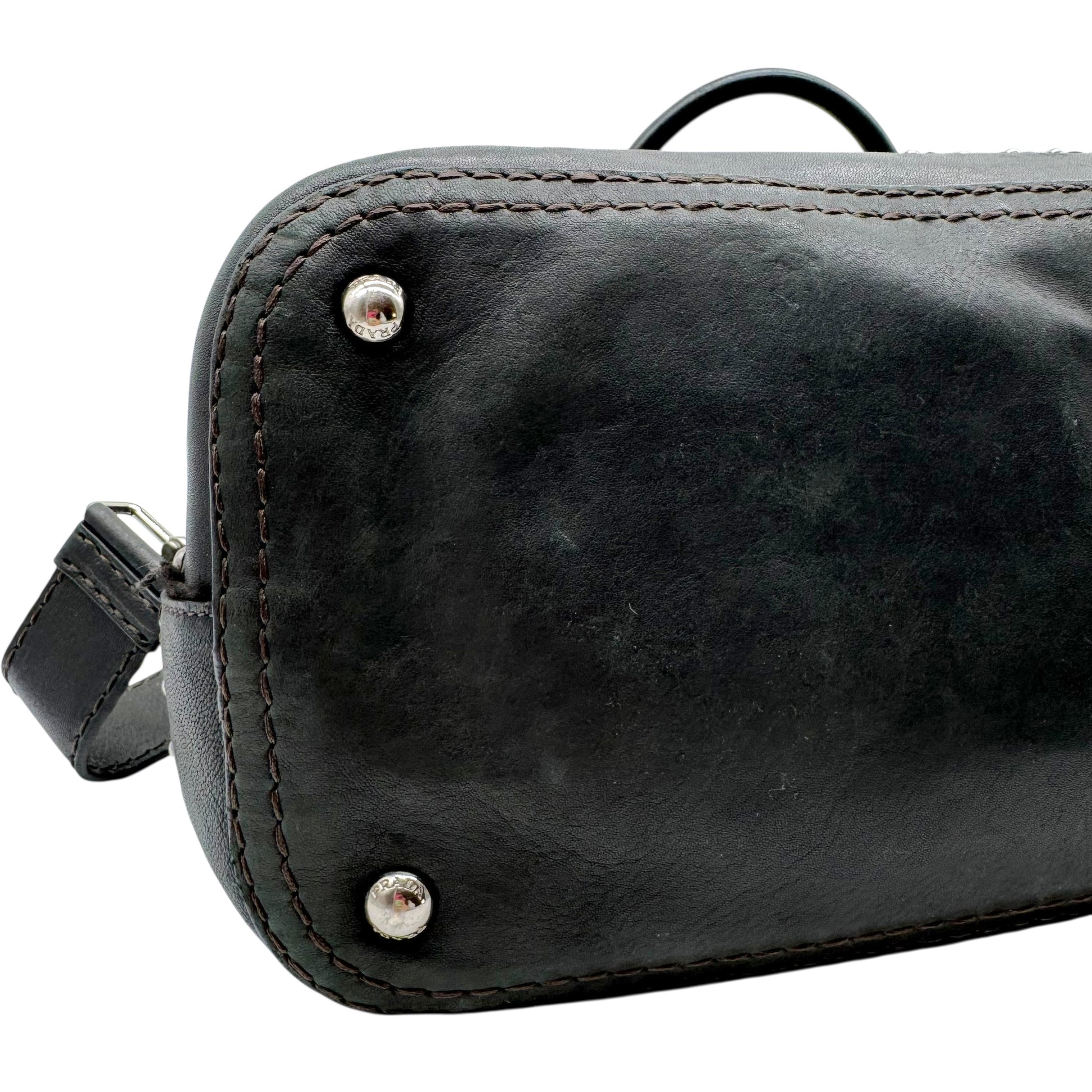 Prada Camouflage & Leather Studded 2-Way Hobo Bag - Outfit Repeater