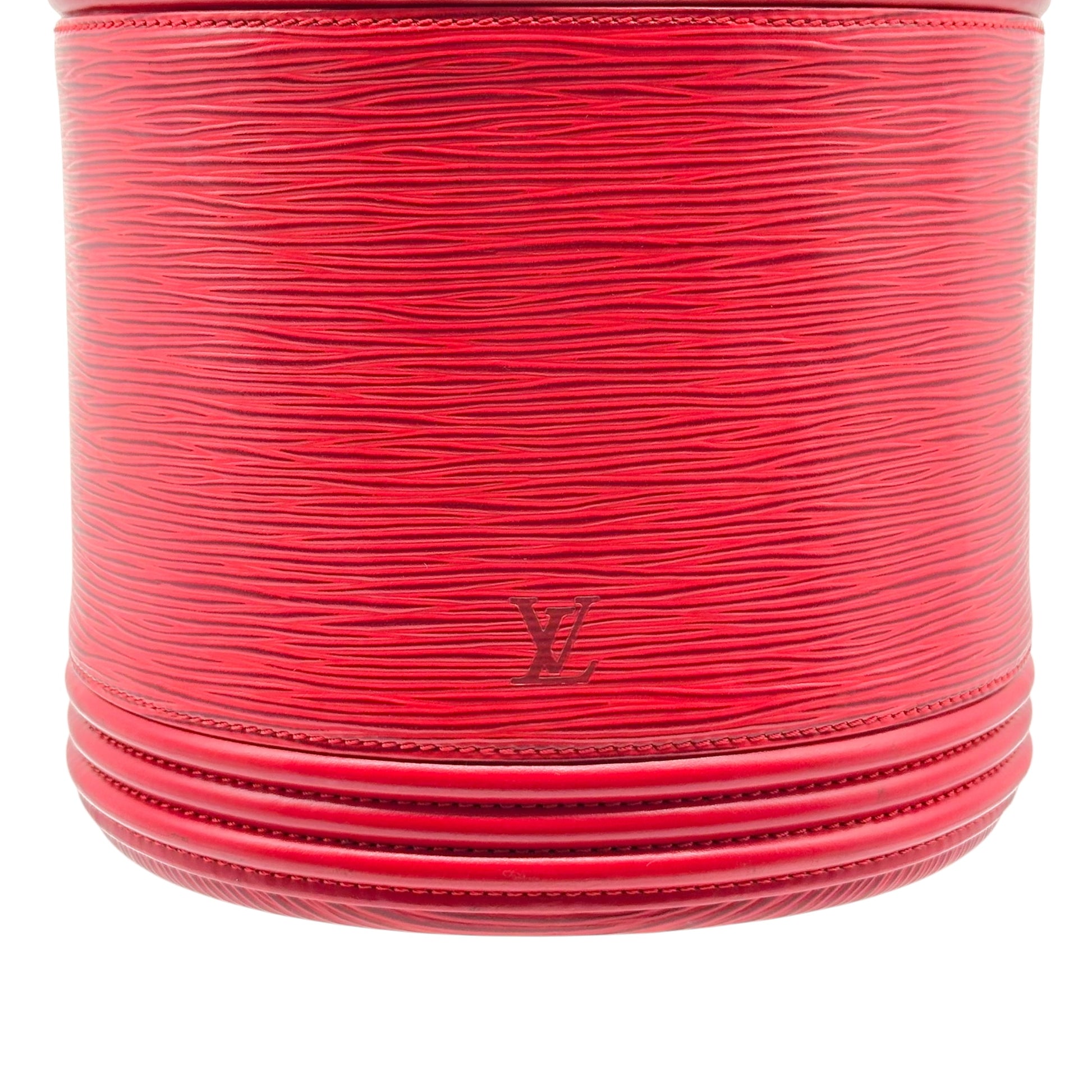 Louis Vuitton Red Epi Leather Vanity Bag