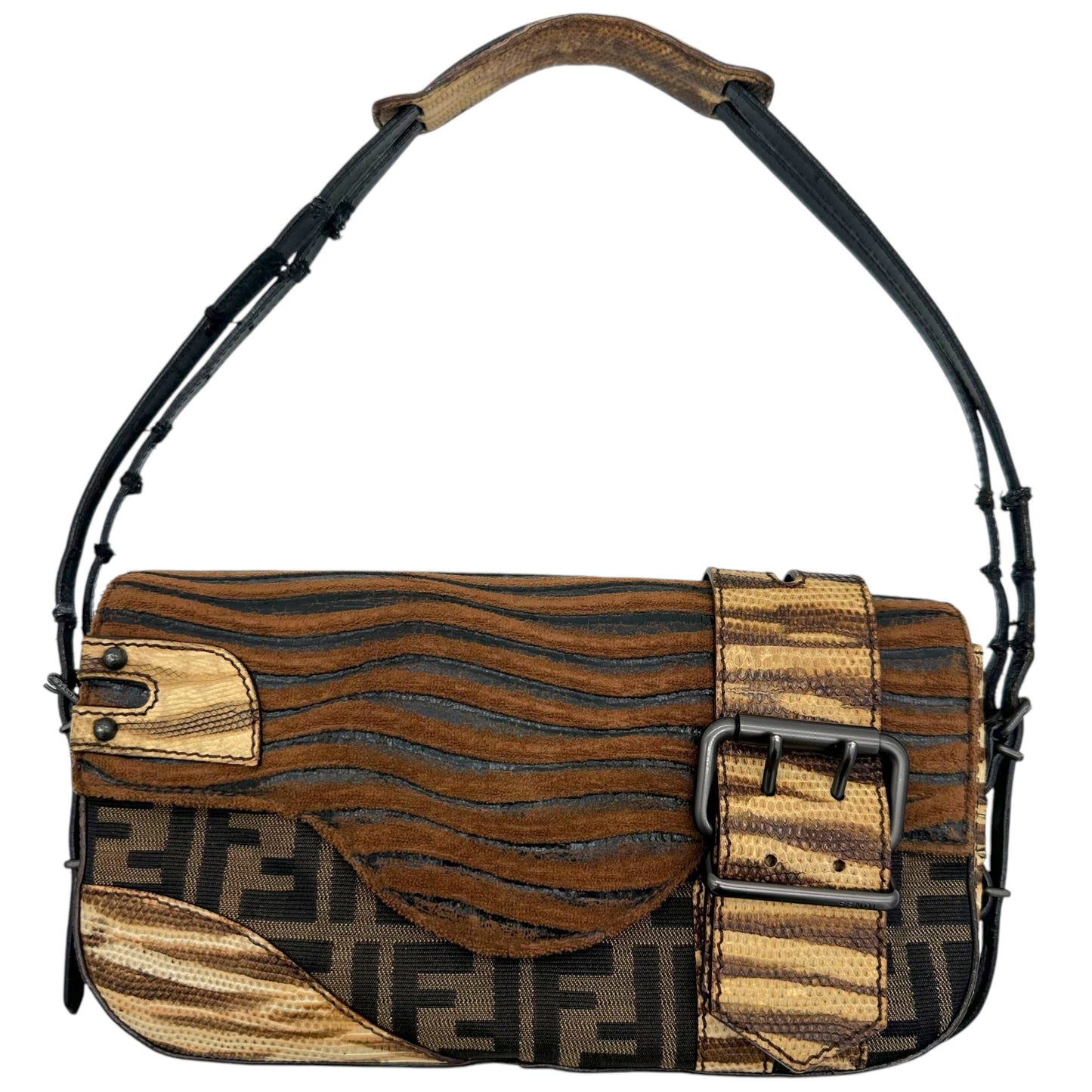 Fendi Rare Zucca & Animal Print Shoulder Bag - Outfit Repeater