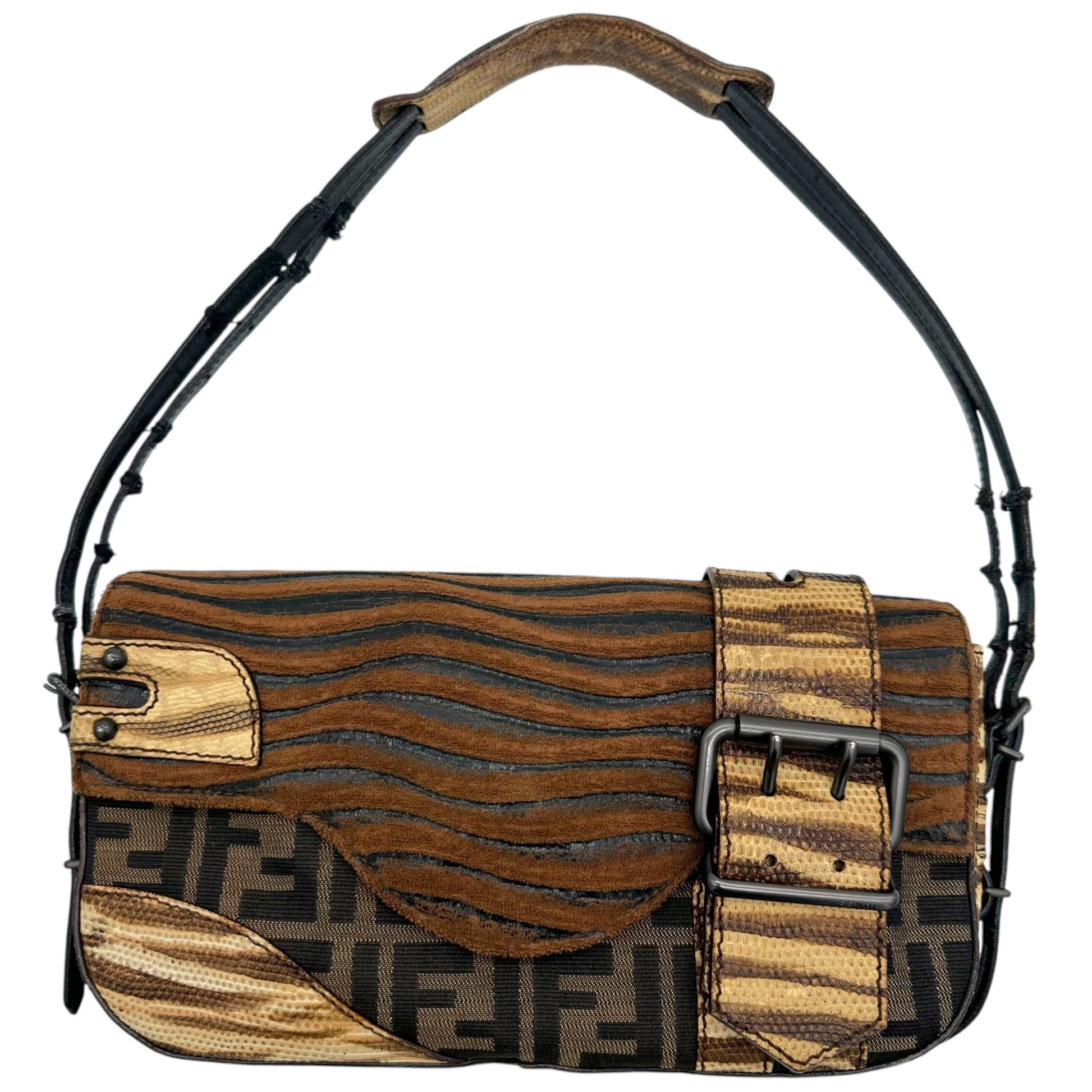 Fendi Rare Zucca & Animal Print Shoulder Bag - Outfit Repeater