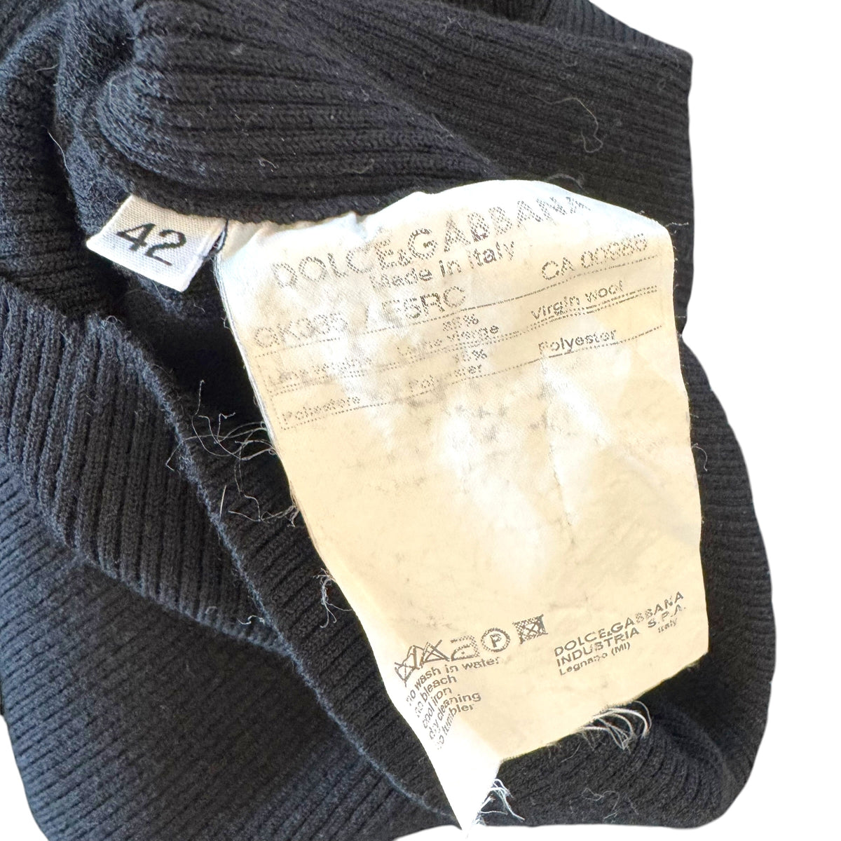 Dolce & Gabbana Black Knit Longsleeve Sweater