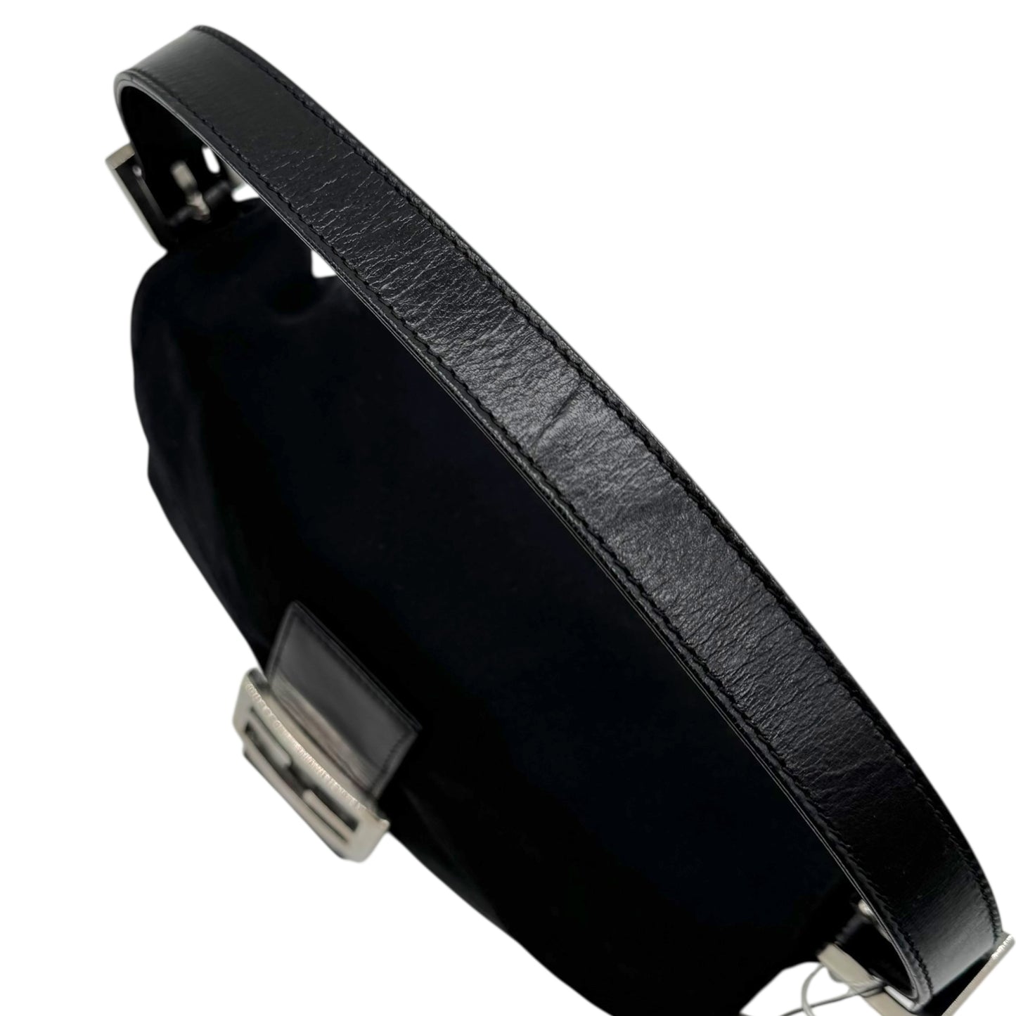 Fendi Black Neoprene Baguette Bag NEW