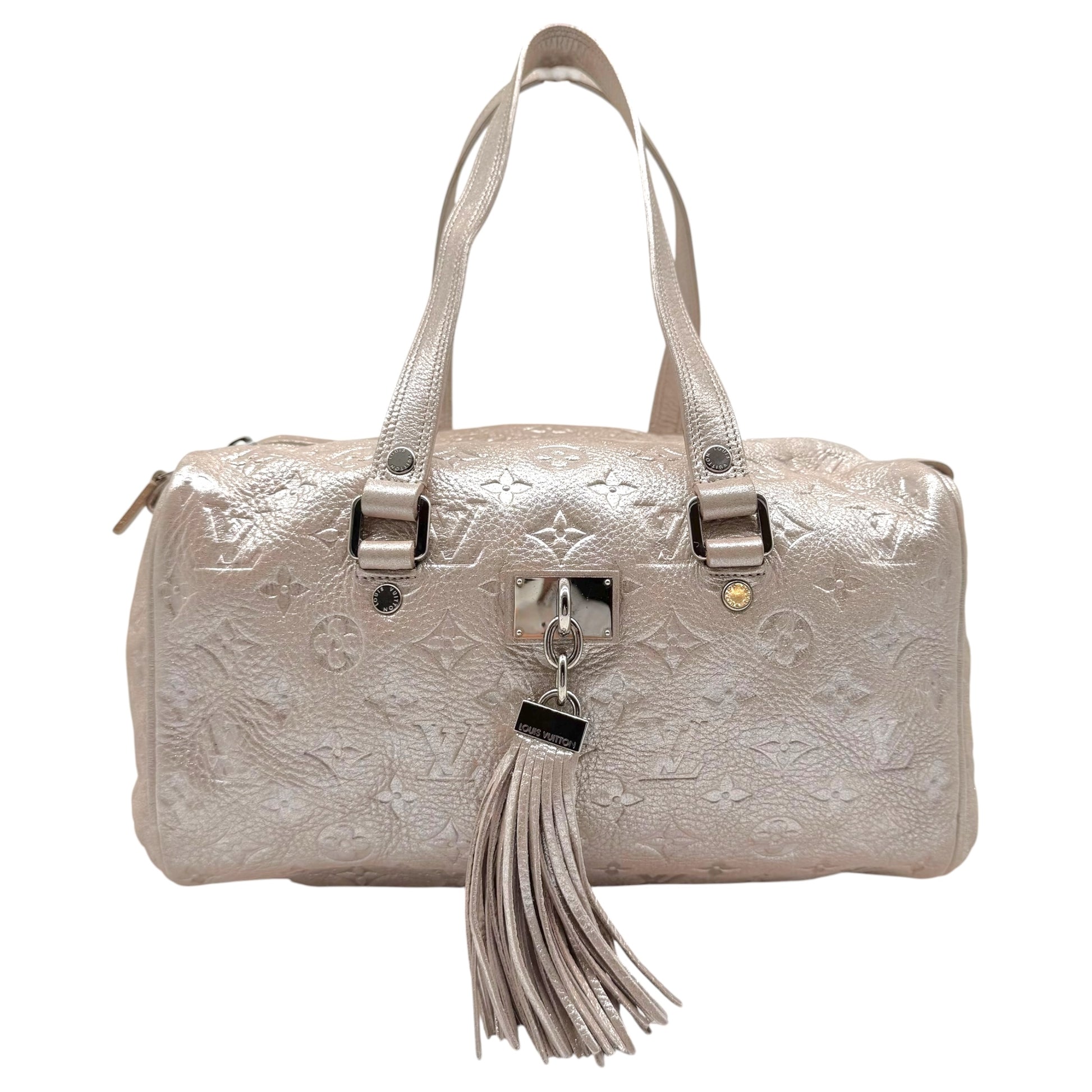 Louis Vuitton Boston Shoulder Bag Pink Shimmer Monogram