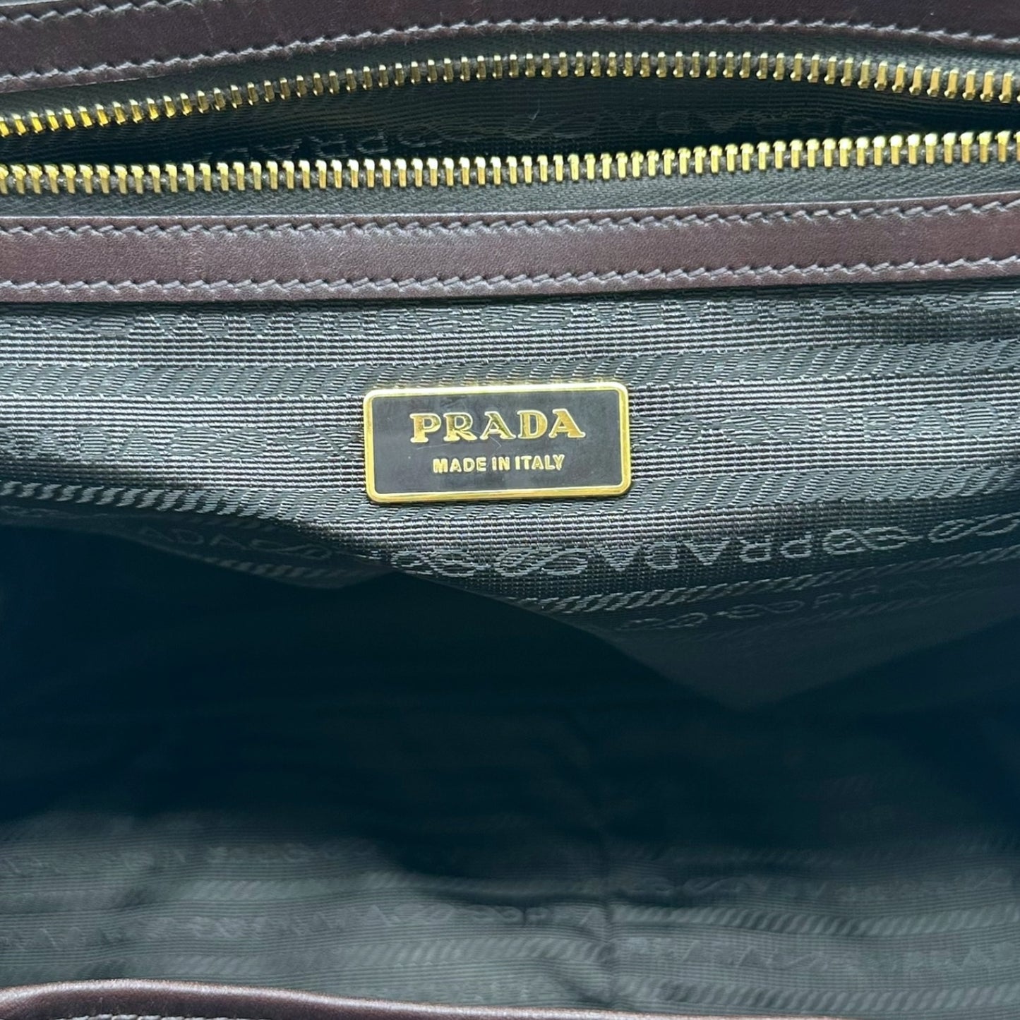 Prada Leopard Print Ponyhair Oversized Bowler Bag