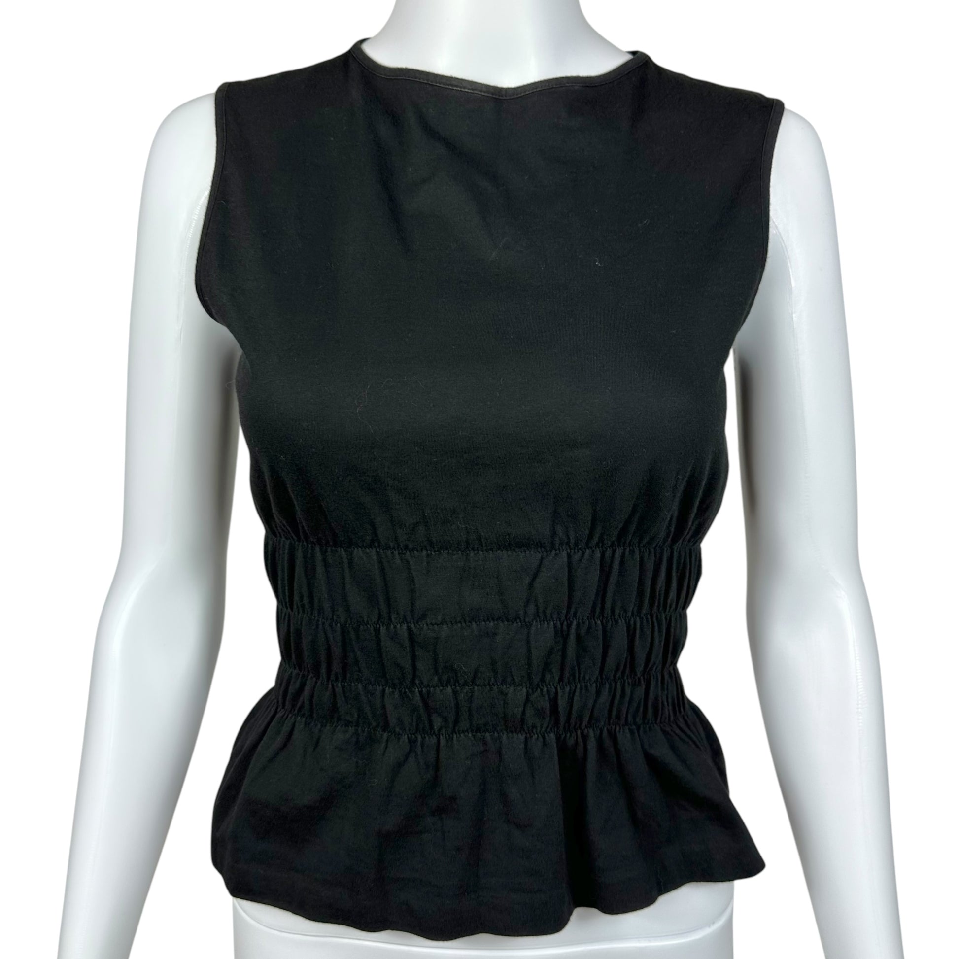 Gucci by Tom Ford Black Cinched Waist Tank Top - Outfit Repeater