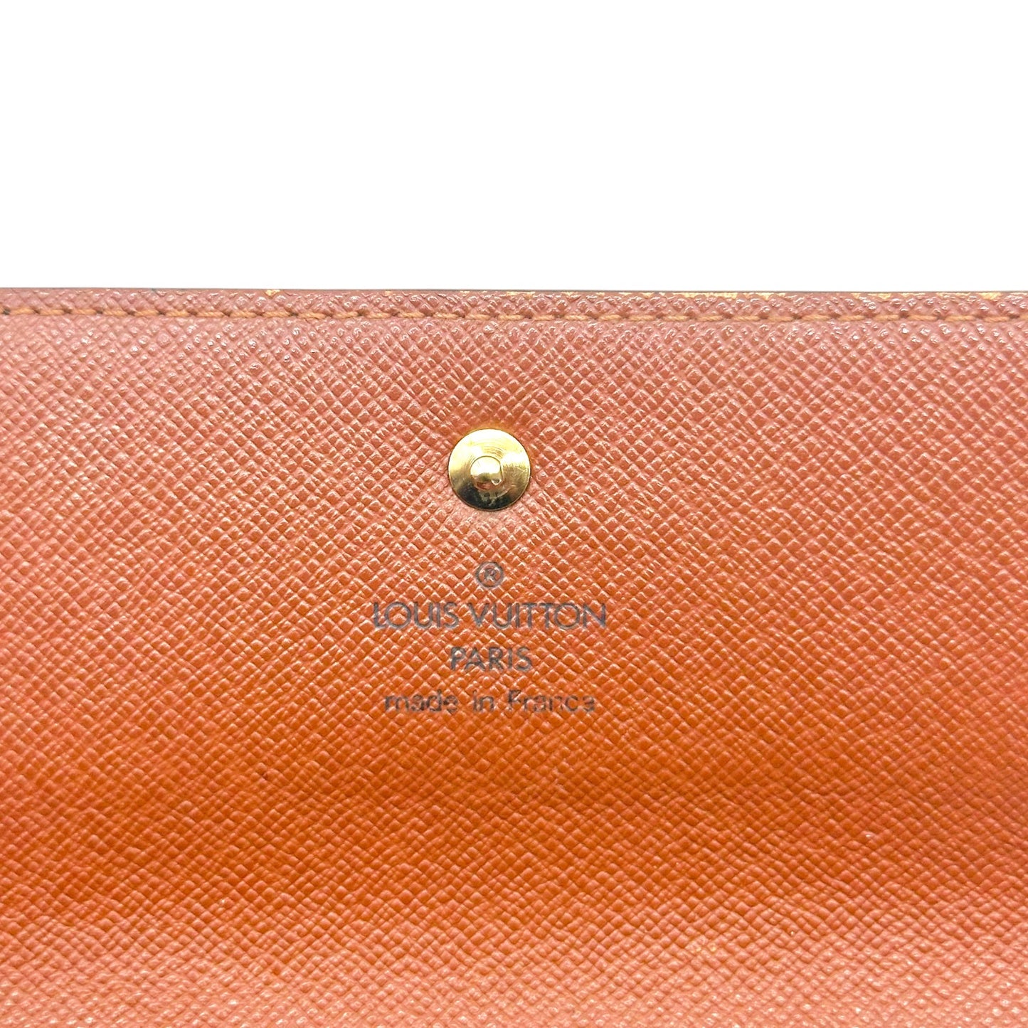 Louis Vuitton Long Snap Wallet Brown Monogram Canvas