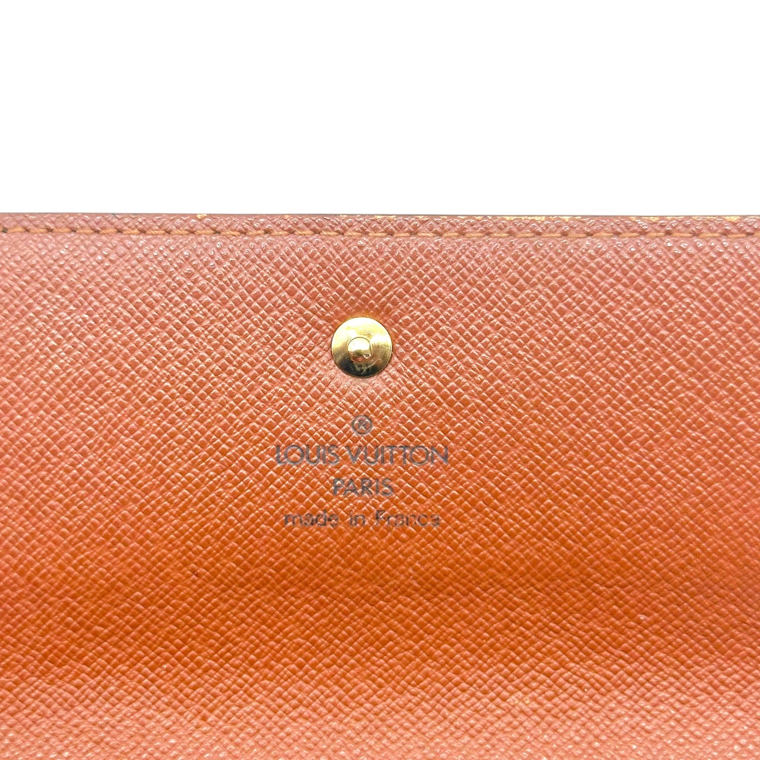 Louis Vuitton Long Snap Wallet Brown Monogram Canvas