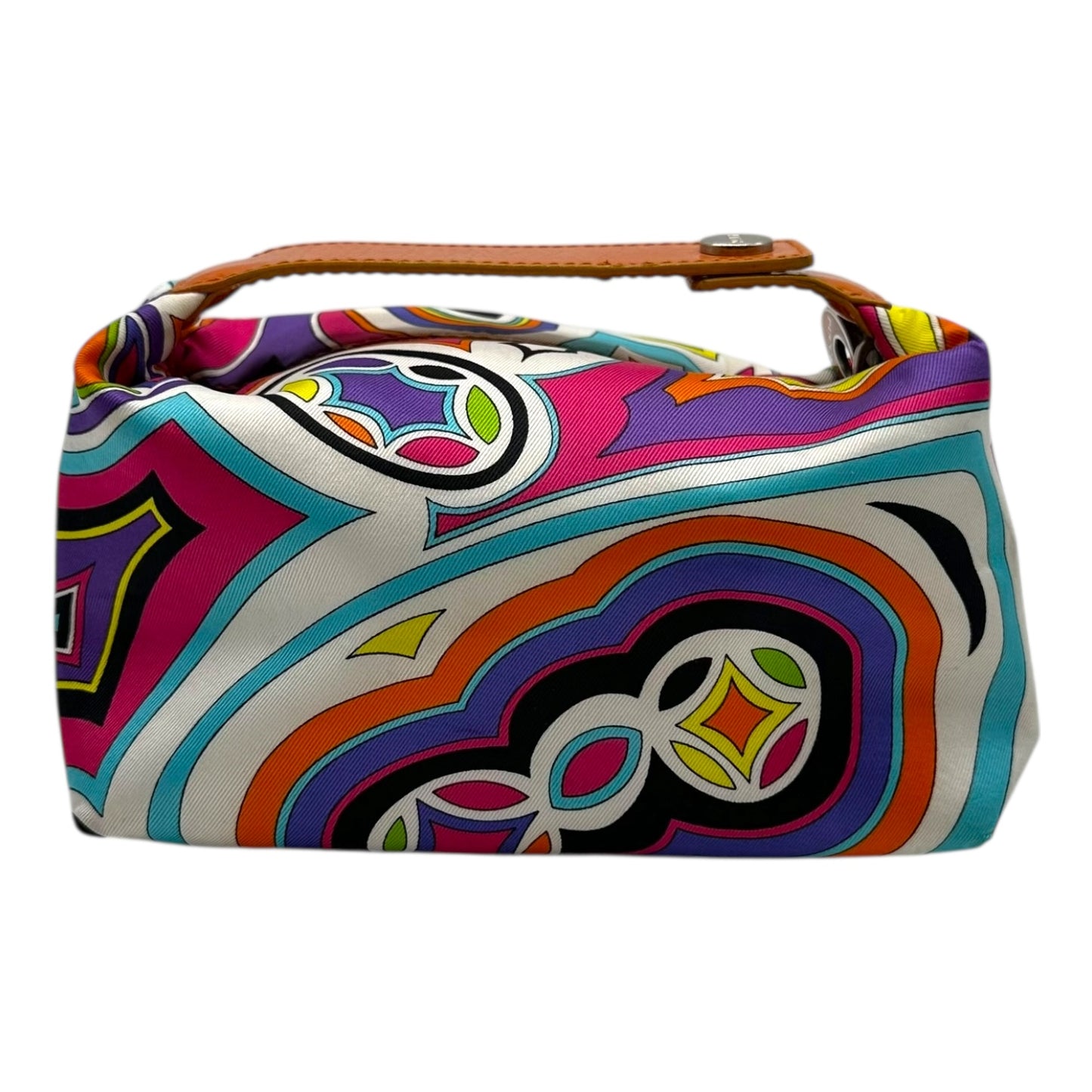 Emilio Pucci Multicolor Silk Printed Mini Pochette Bag
