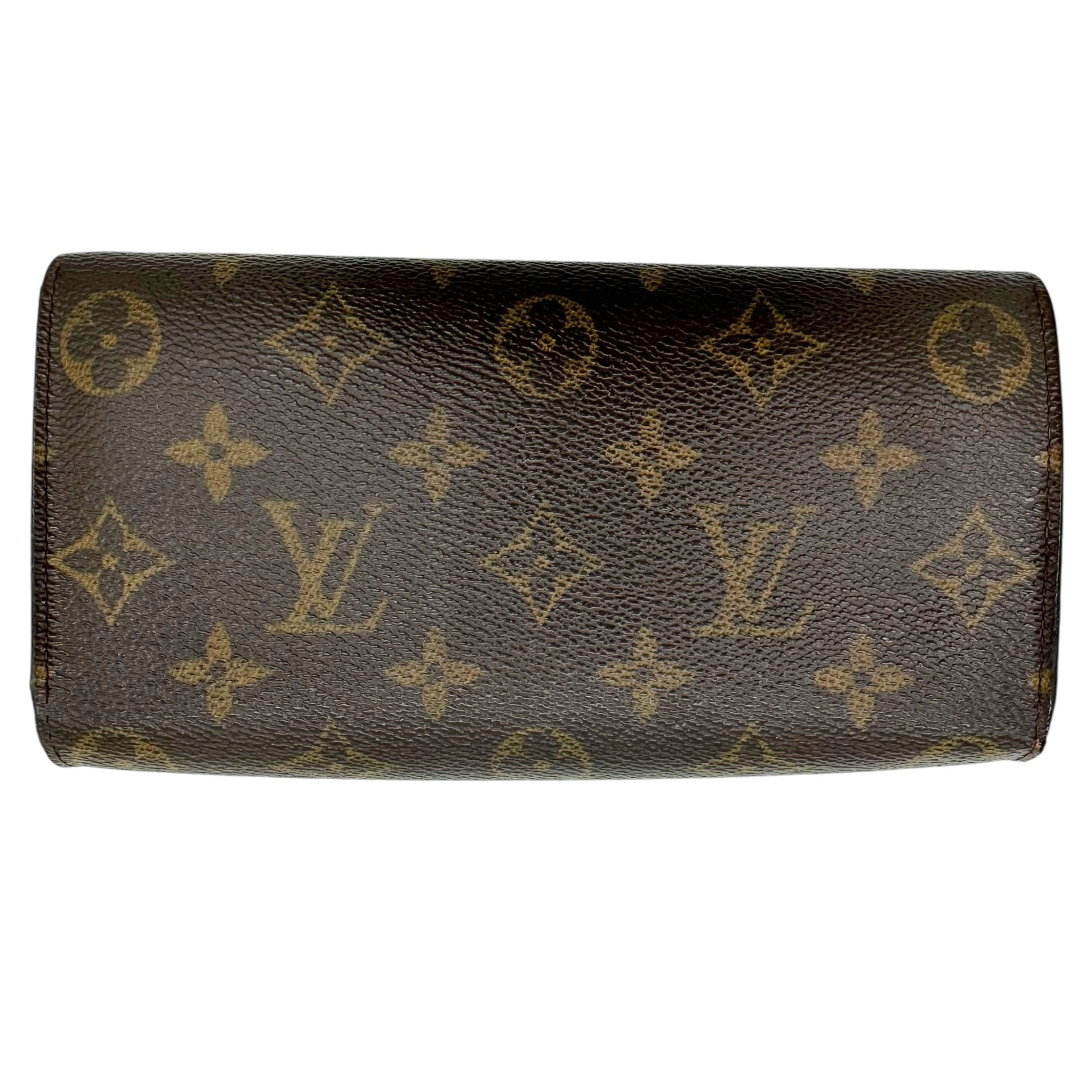Louis Vuitton Monogram Sarah Wallet Brown Canvas