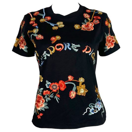 Christian Dior F/W 2001 'Asian Inspired' J'Adore Dior Embroidered T-Shirt NEW