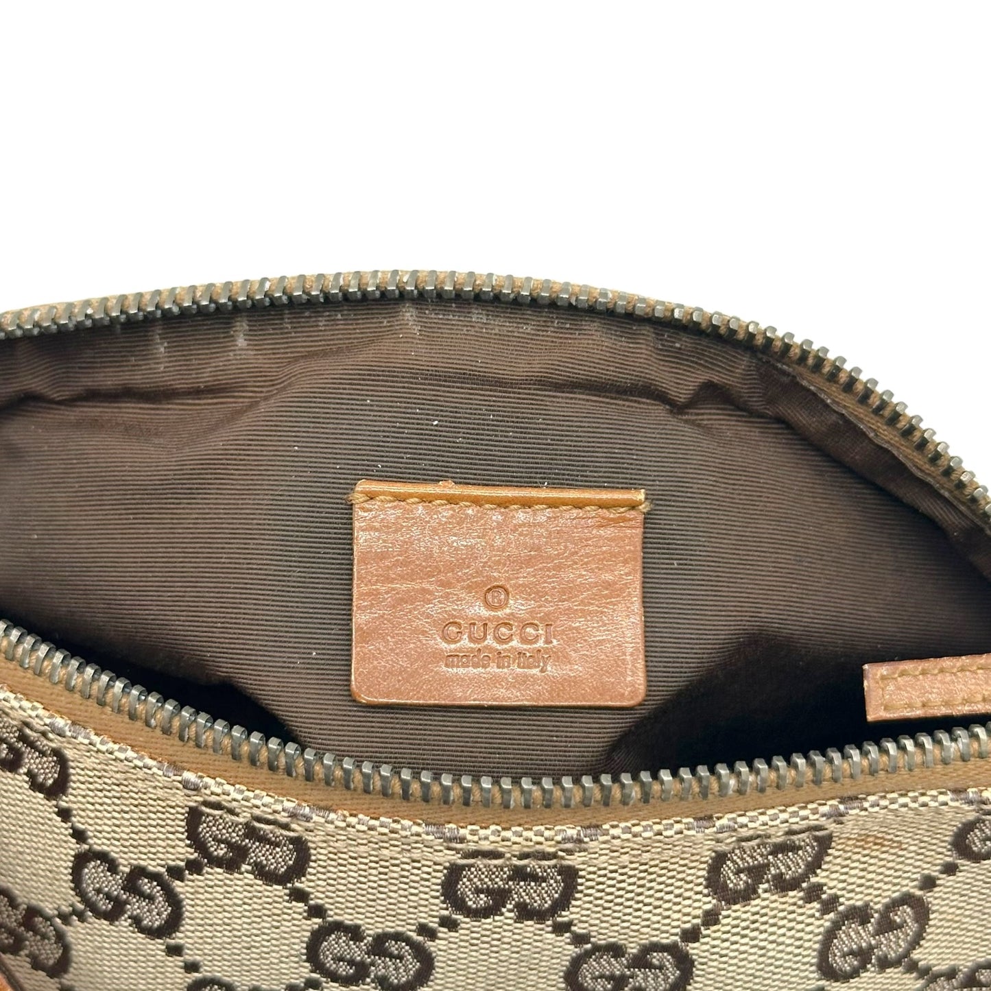 Gucci Mini Bag Tan Monogram Leather Strap