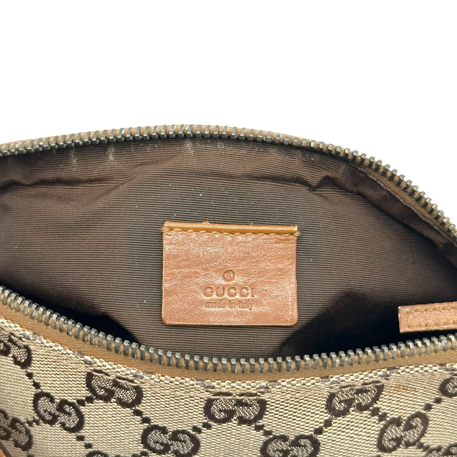 Gucci Mini Bag Tan Monogram Leather Strap