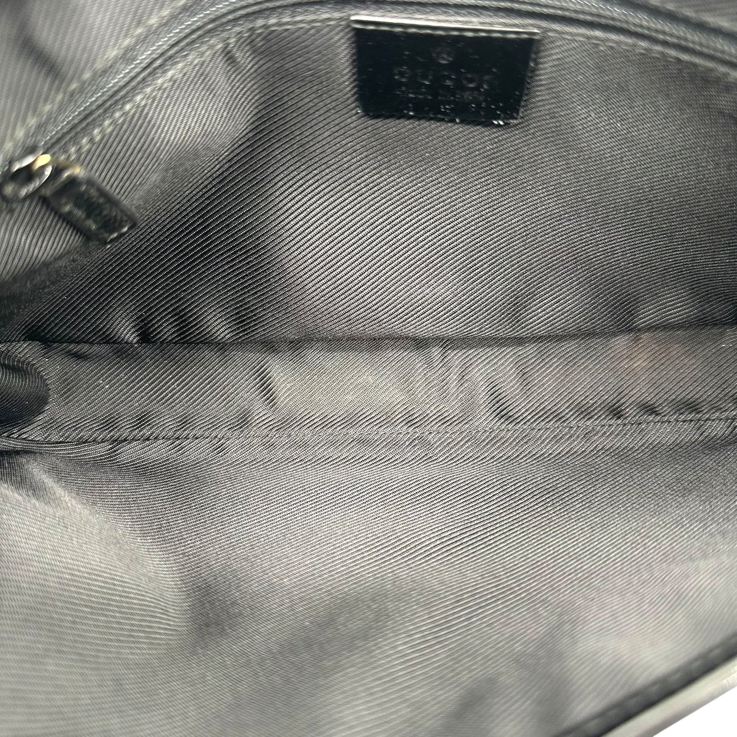 Gucci Black Monogram & Gold Chain Strap Jackie Shoulder Bag