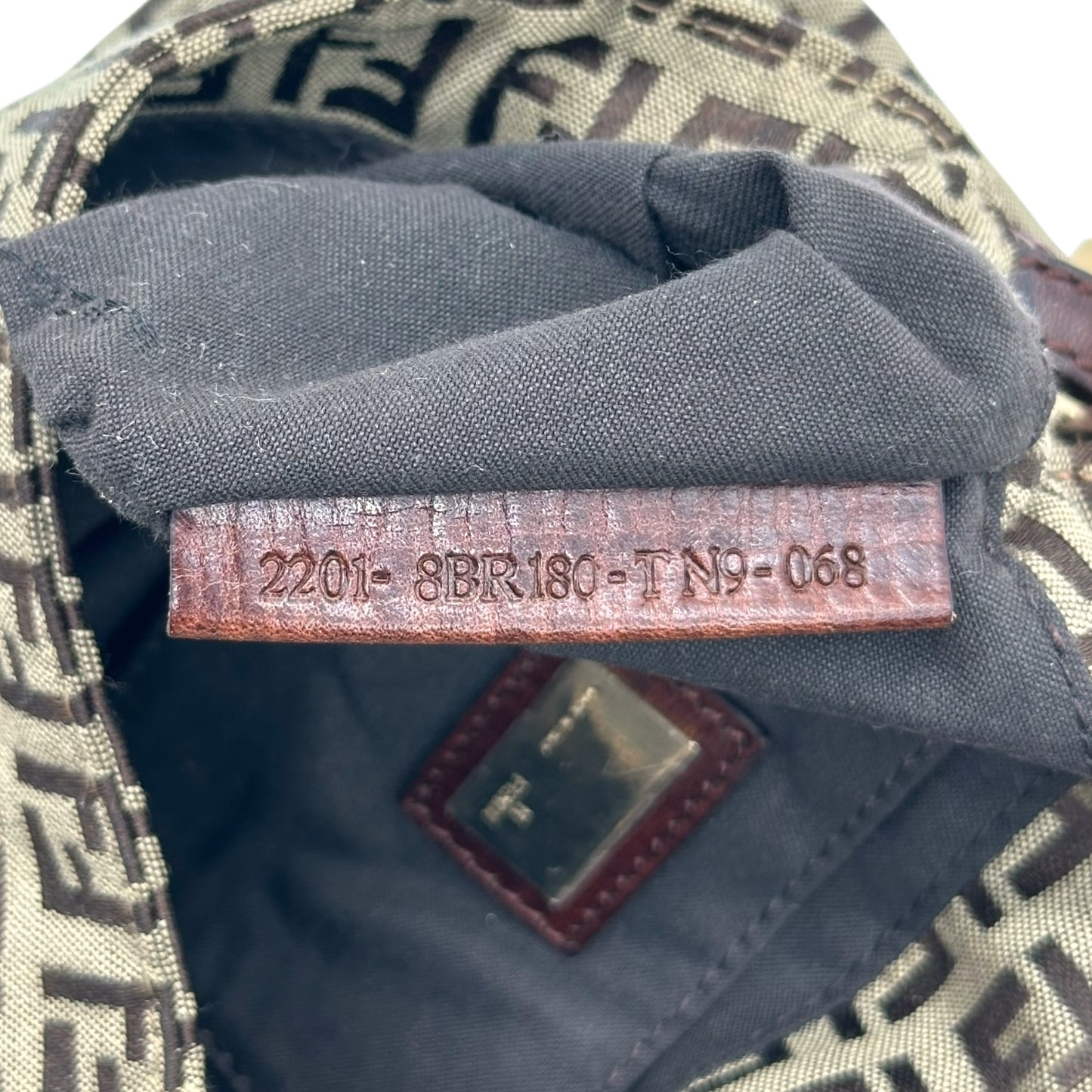 Fendi Brown Zucchino Mini Mama Baguette Bag