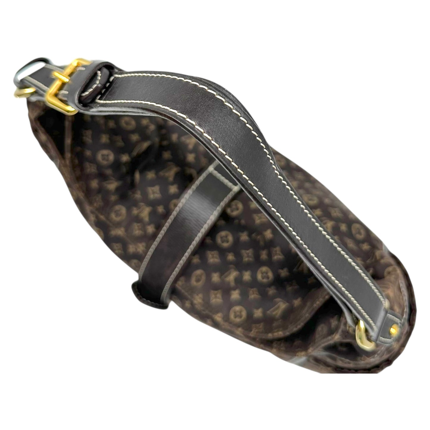 Louis Vuitton Brown Lin Canvas Monogram Romantic Hobo Bag