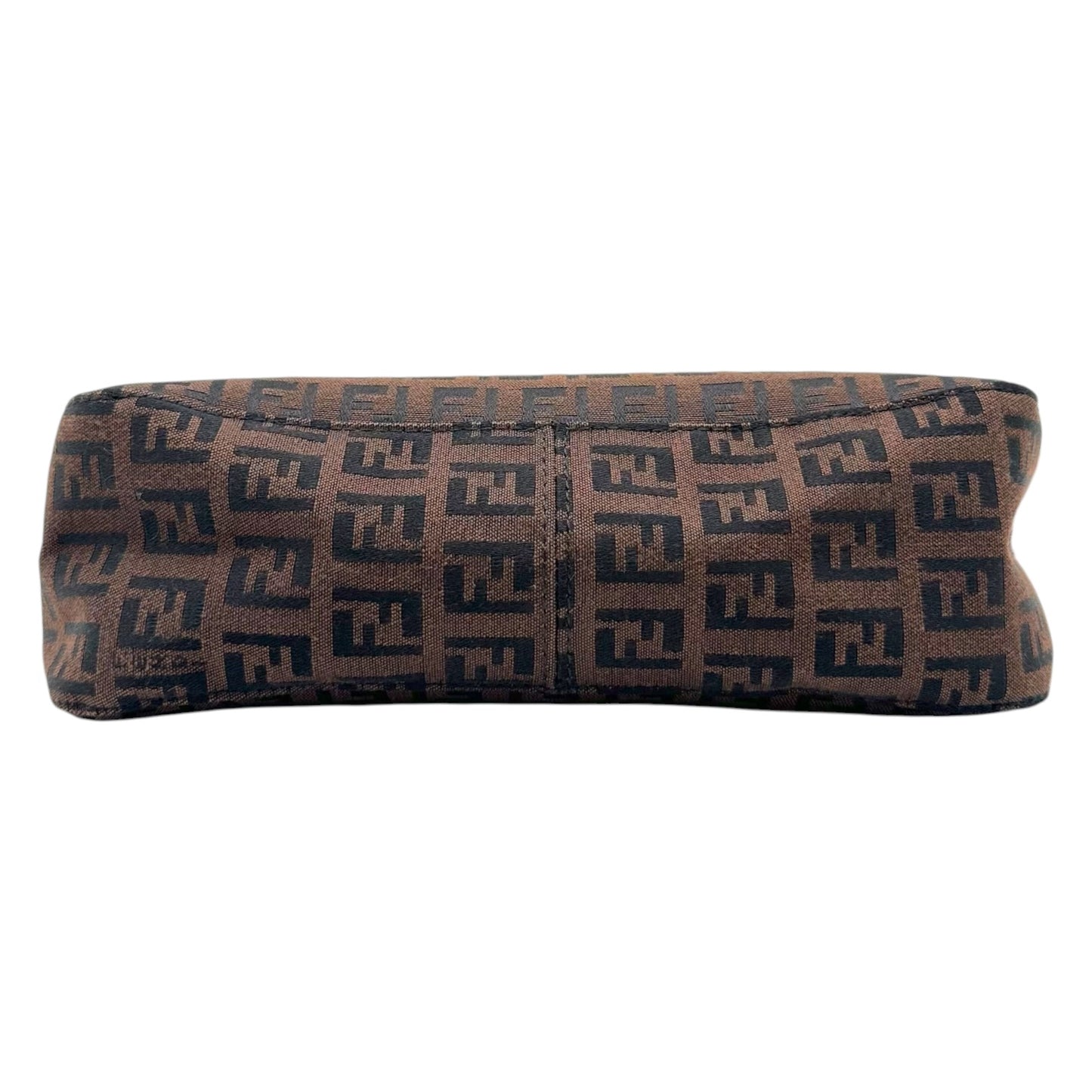 Fendi Pochette Bag Black Brown Zucchino Monogram
