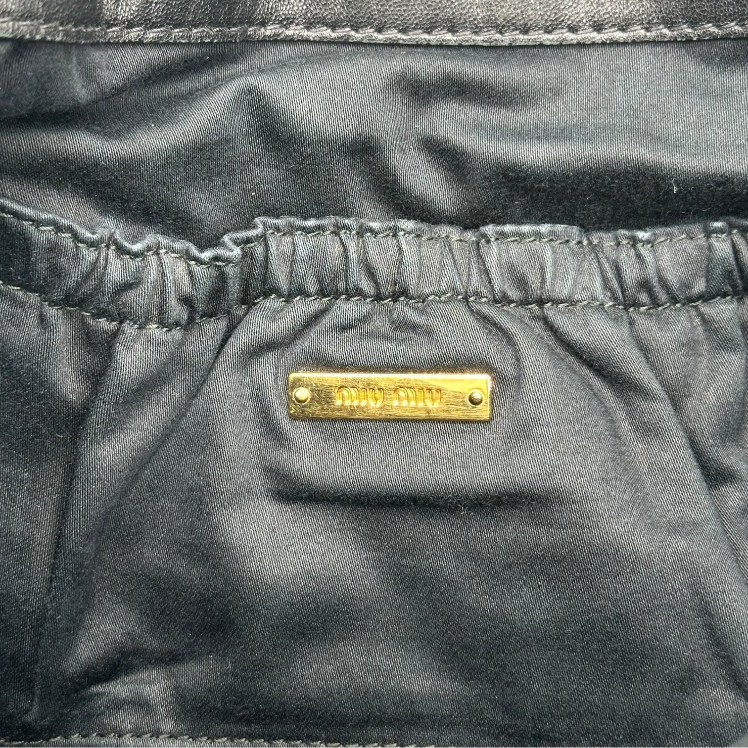 Miu Miu Black Leather & Gold Studs Quilted 2-Way Shoulder Clutch Bag - Outfit Repeater