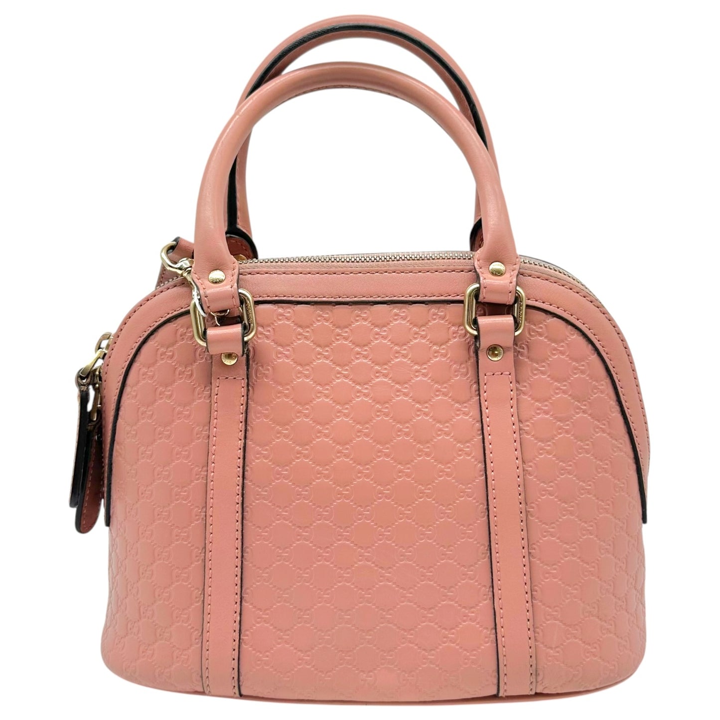 Gucci Pink Embossed Guccissima Monogram 2-Way Mini Bag