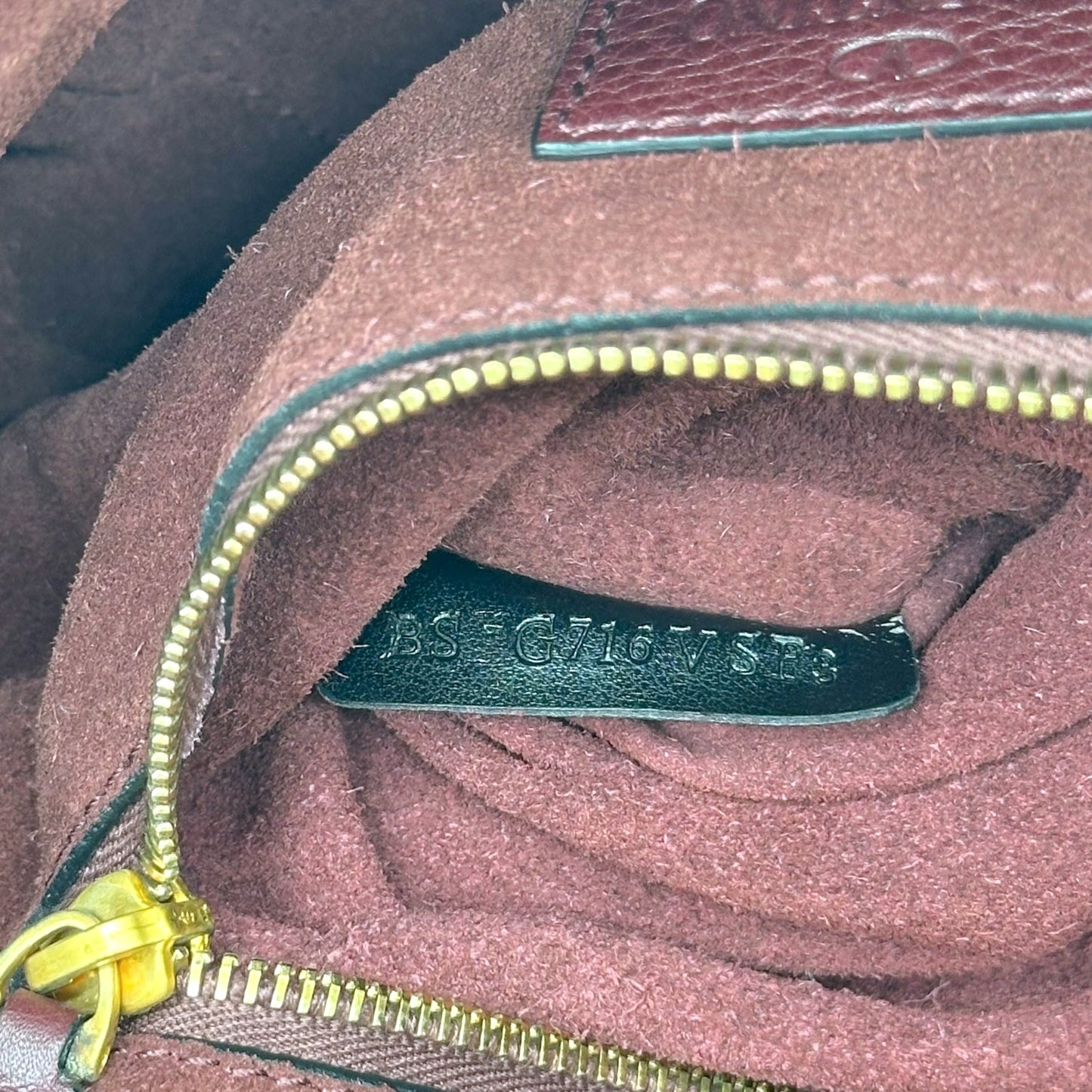 Valentino Garavani Burgundy & Gold Studded Fringe Satchel Bag