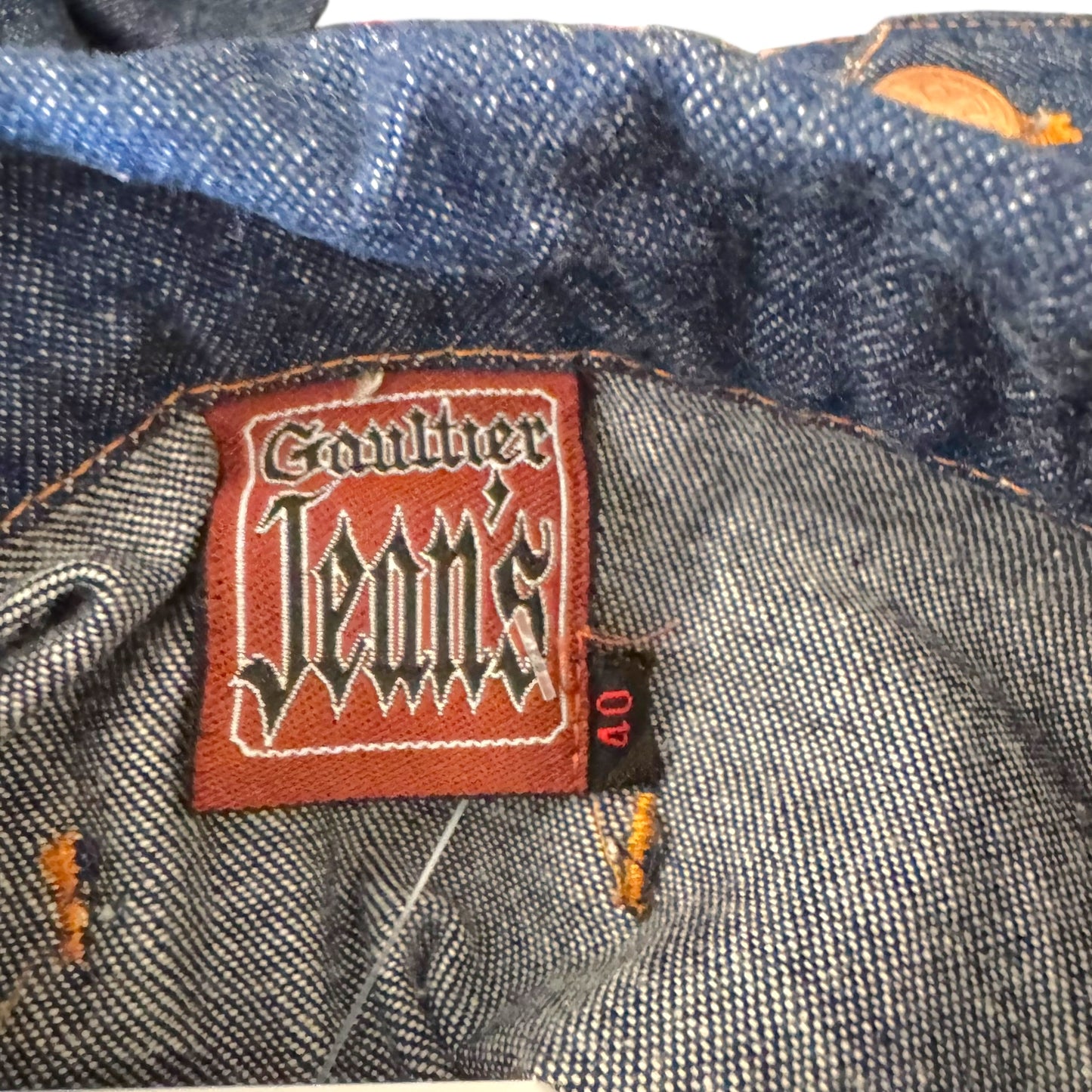 Jean Paul Gaultier Jean's Blue Denim Cropped 3/4 Sleeve Top - Outfit Repeater