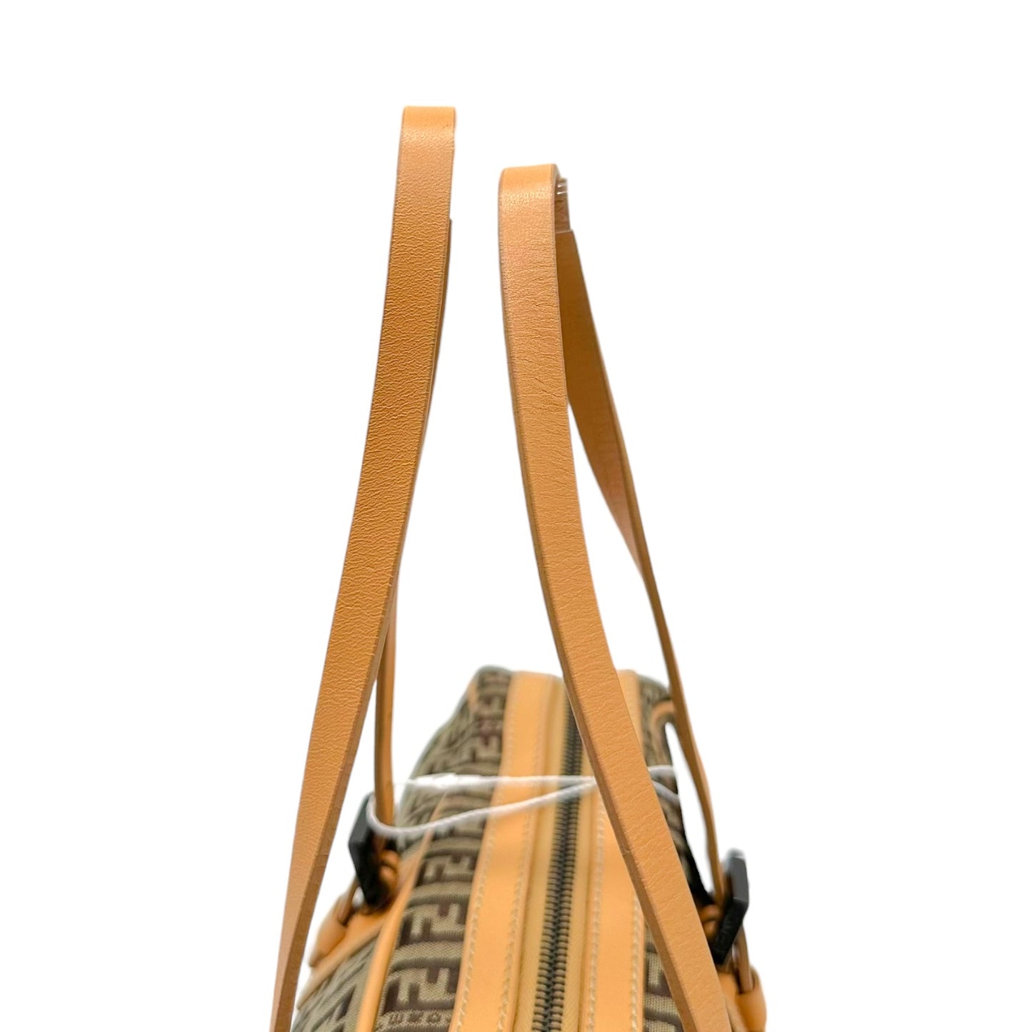 Fendi Tan & Brown Zucchino Mongram East-West Shoulder Bag