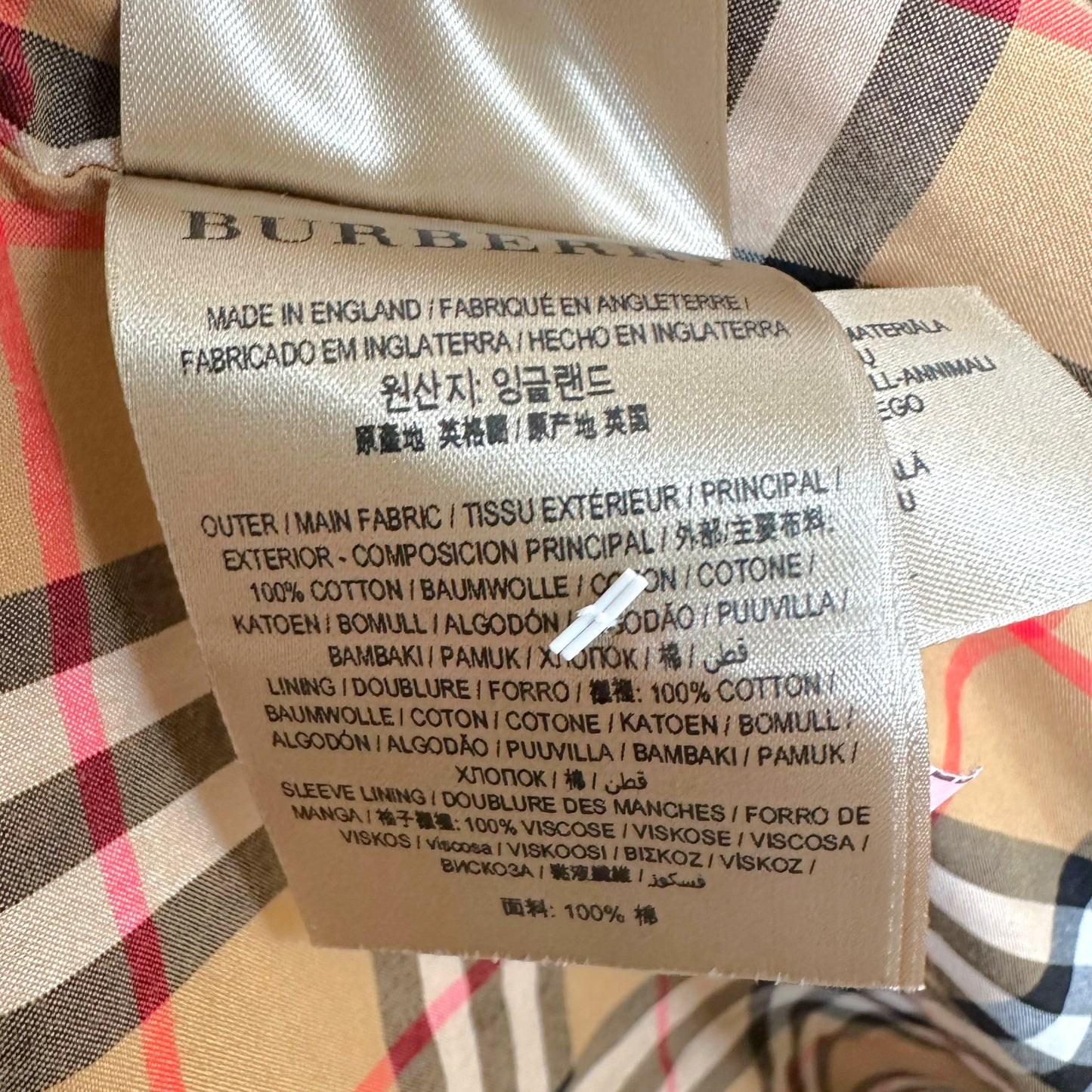 Burberry Beige Classic Trench Coat