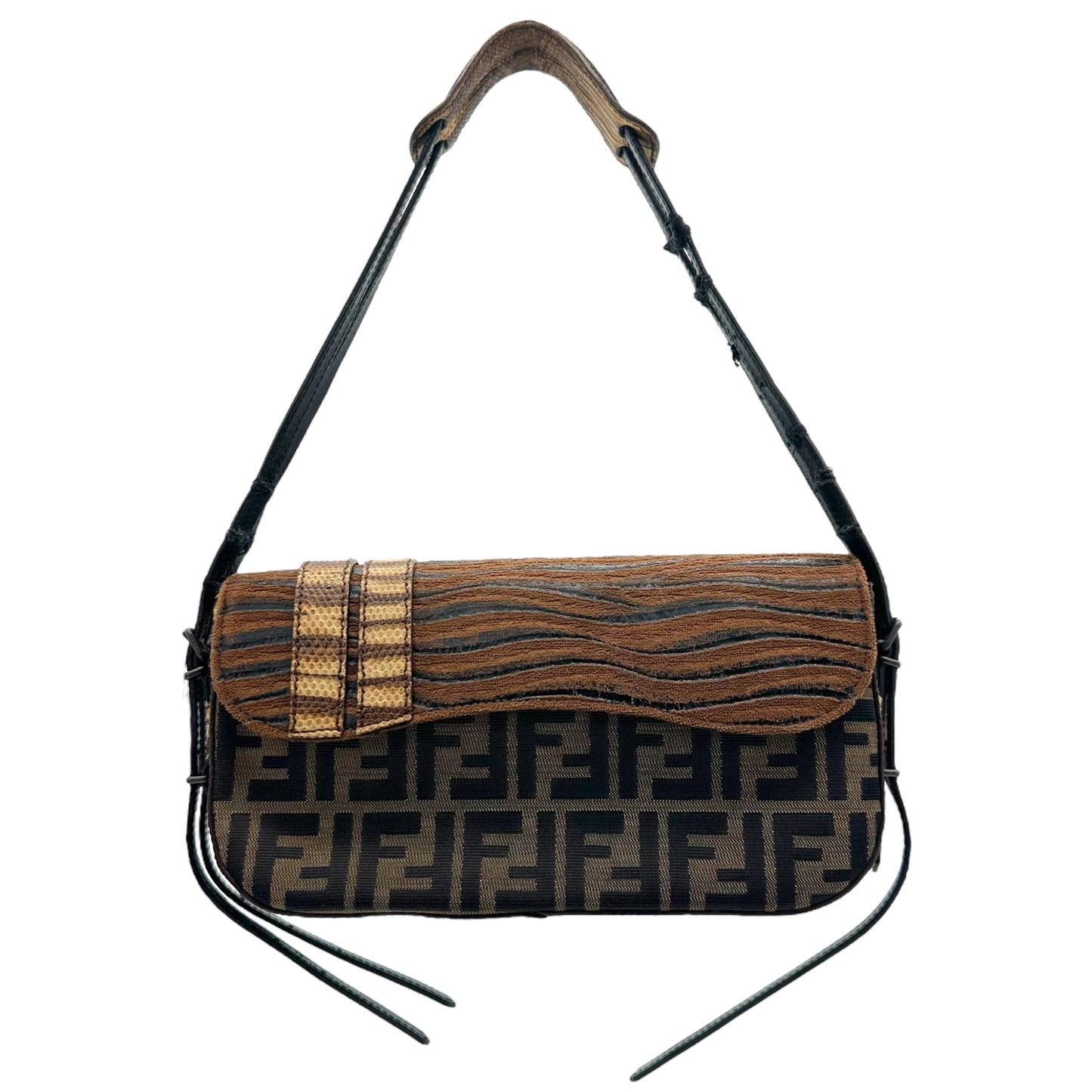Fendi Rare Zucca & Animal Print Shoulder Bag - Outfit Repeater