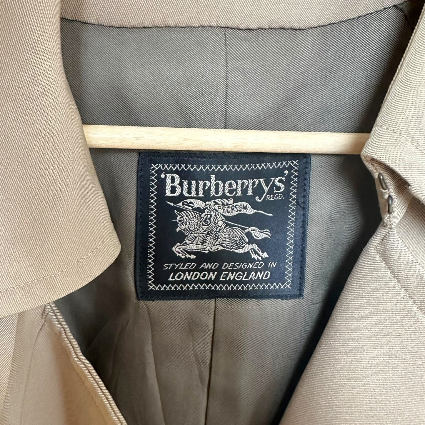 Burberry Vintage Light Brown Classic Trench Coat