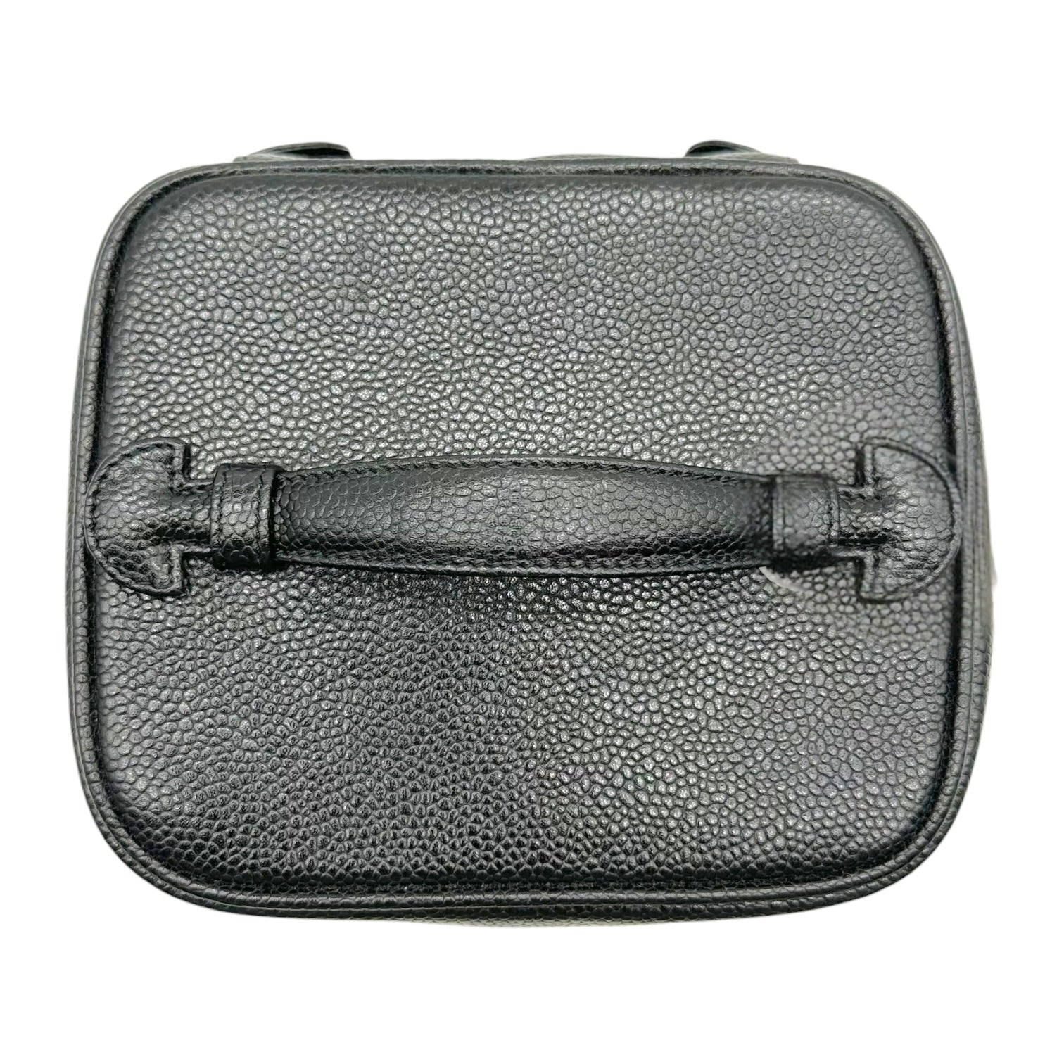 Chanel Black Caviar Leather Vanity Bag