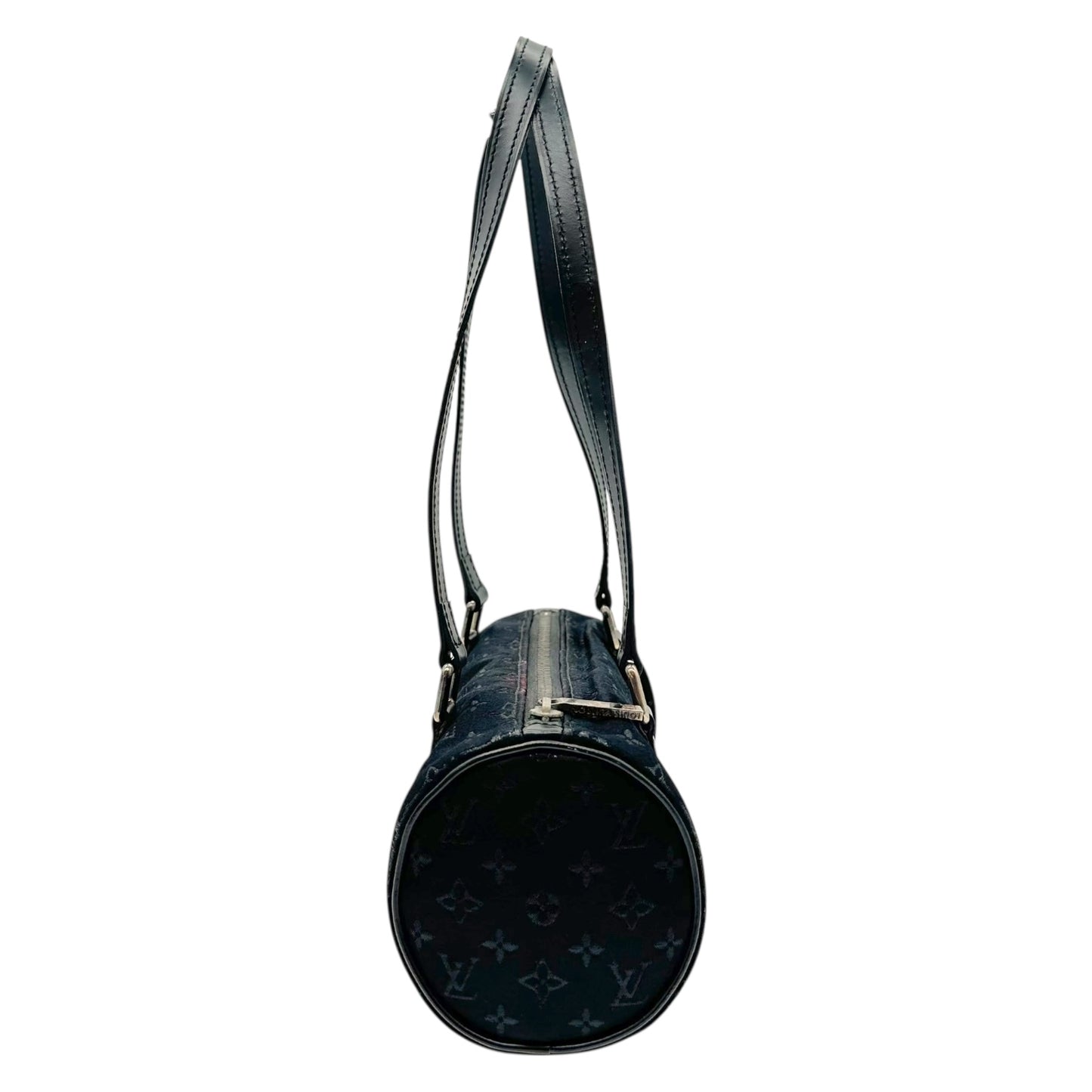 Louis Vuitton Black Satin Monogram Mini Papillon Bag - Outfit Repeater