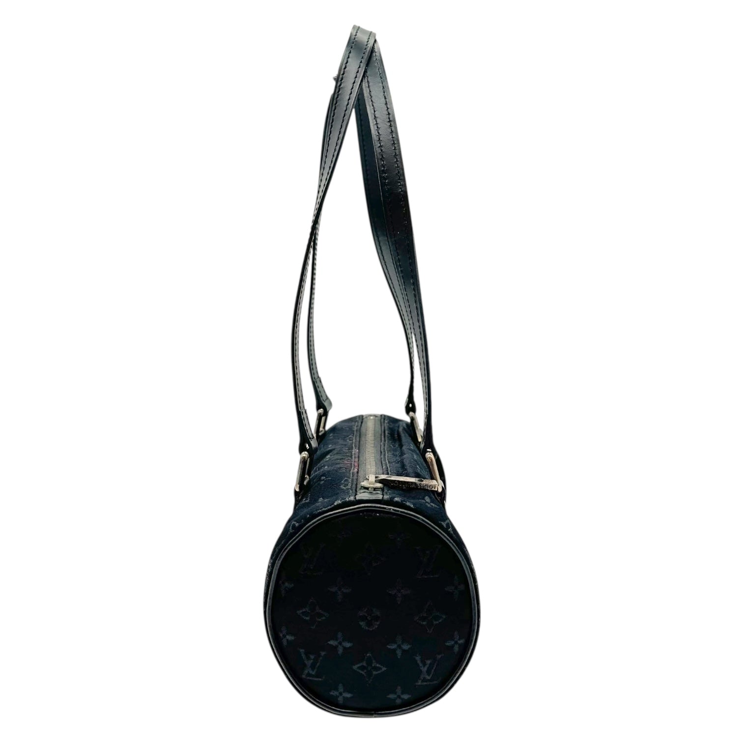 Louis Vuitton Black Satin Monogram Mini Papillon Bag - Outfit Repeater