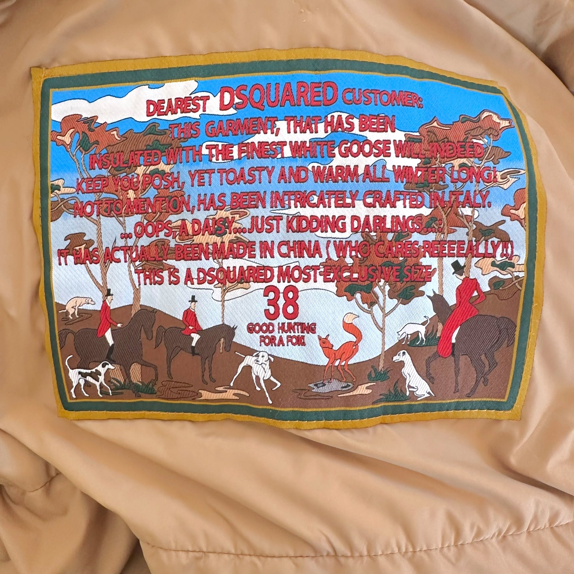 Dsquared2 White Down Fill Leather Toggle & Coyote Cropped Puffer Coat - Outfit Repeater