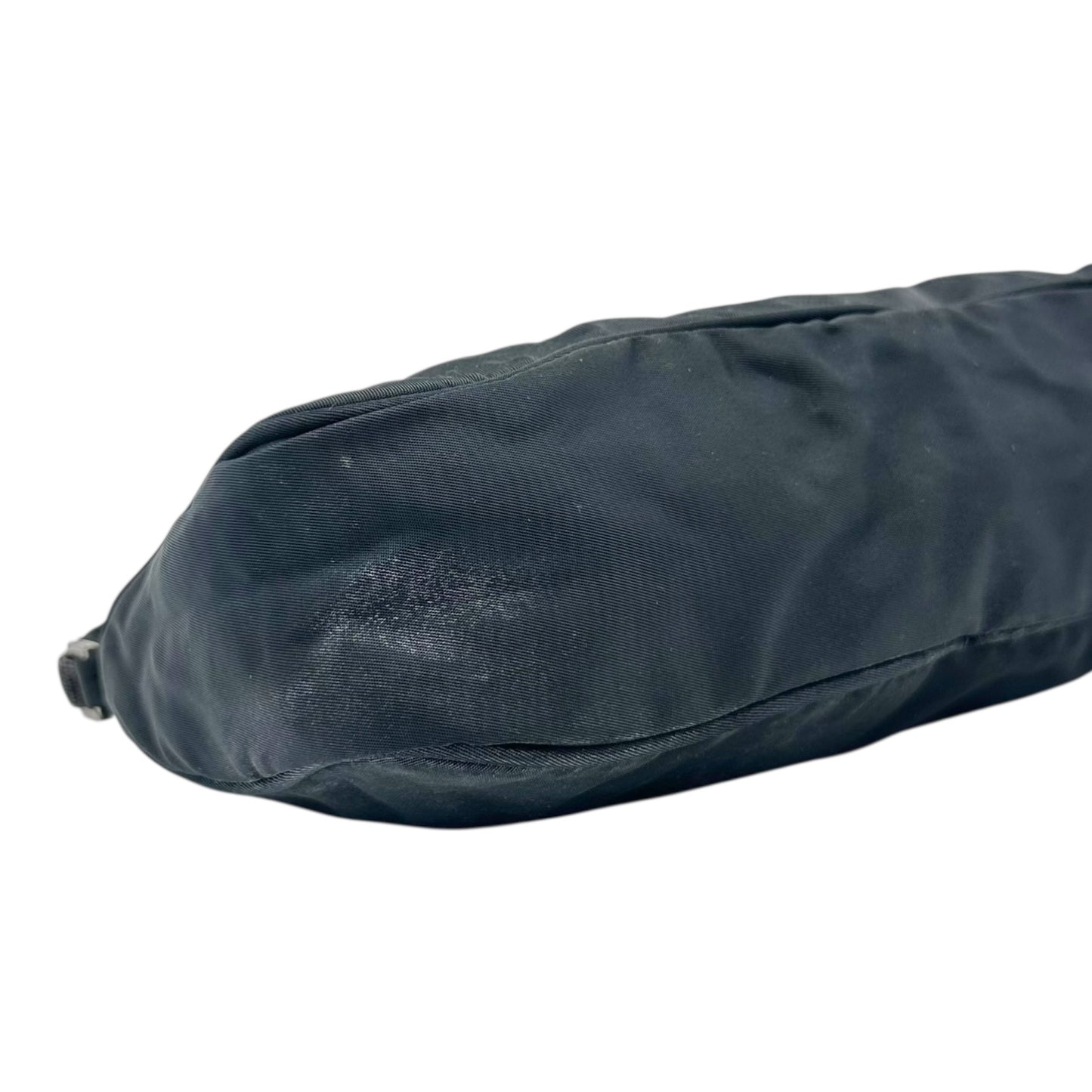 Prada Black Nylon Rectangle Mini Pochette Bag