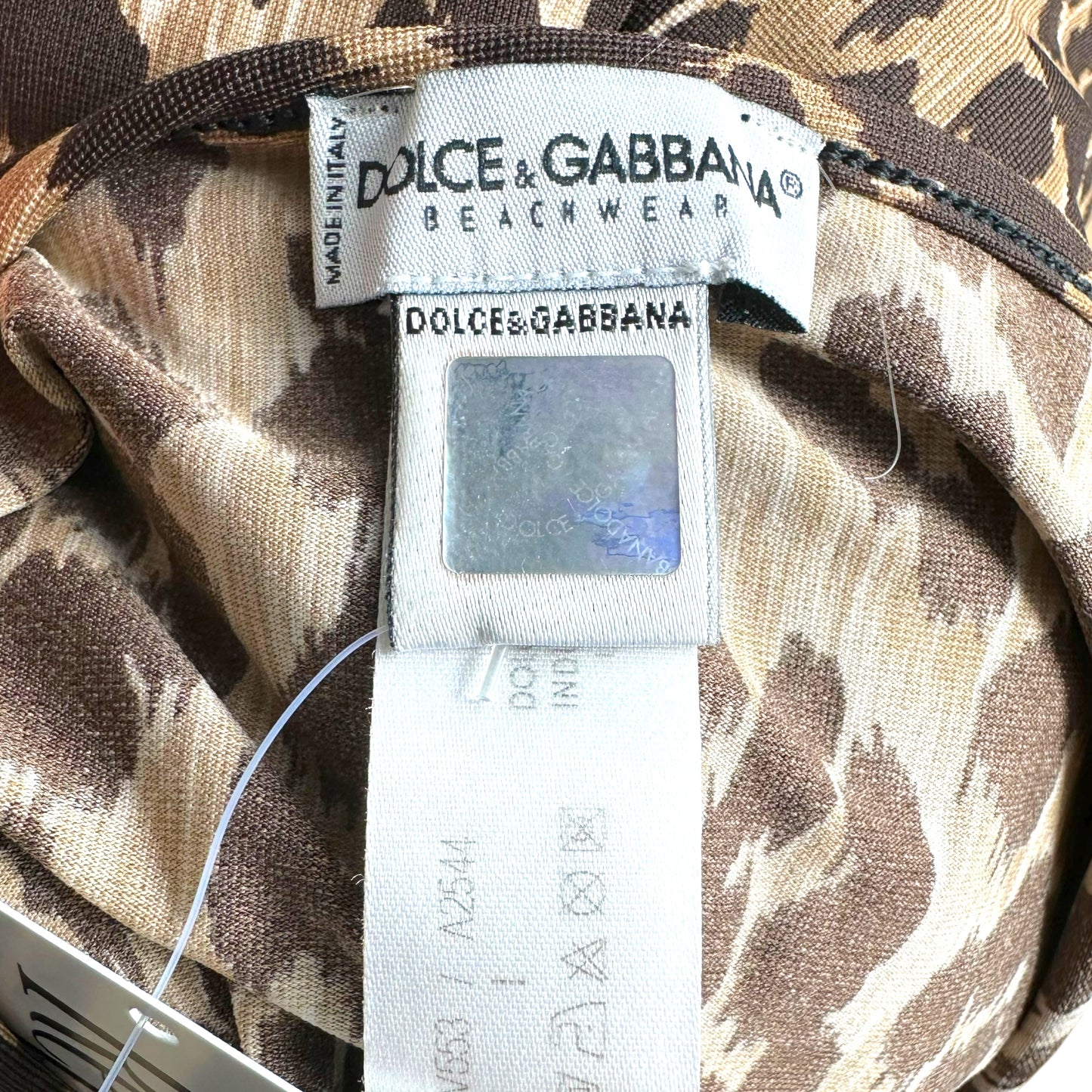 Dolce & Gabbana Leopard Print Halter Mini Dress