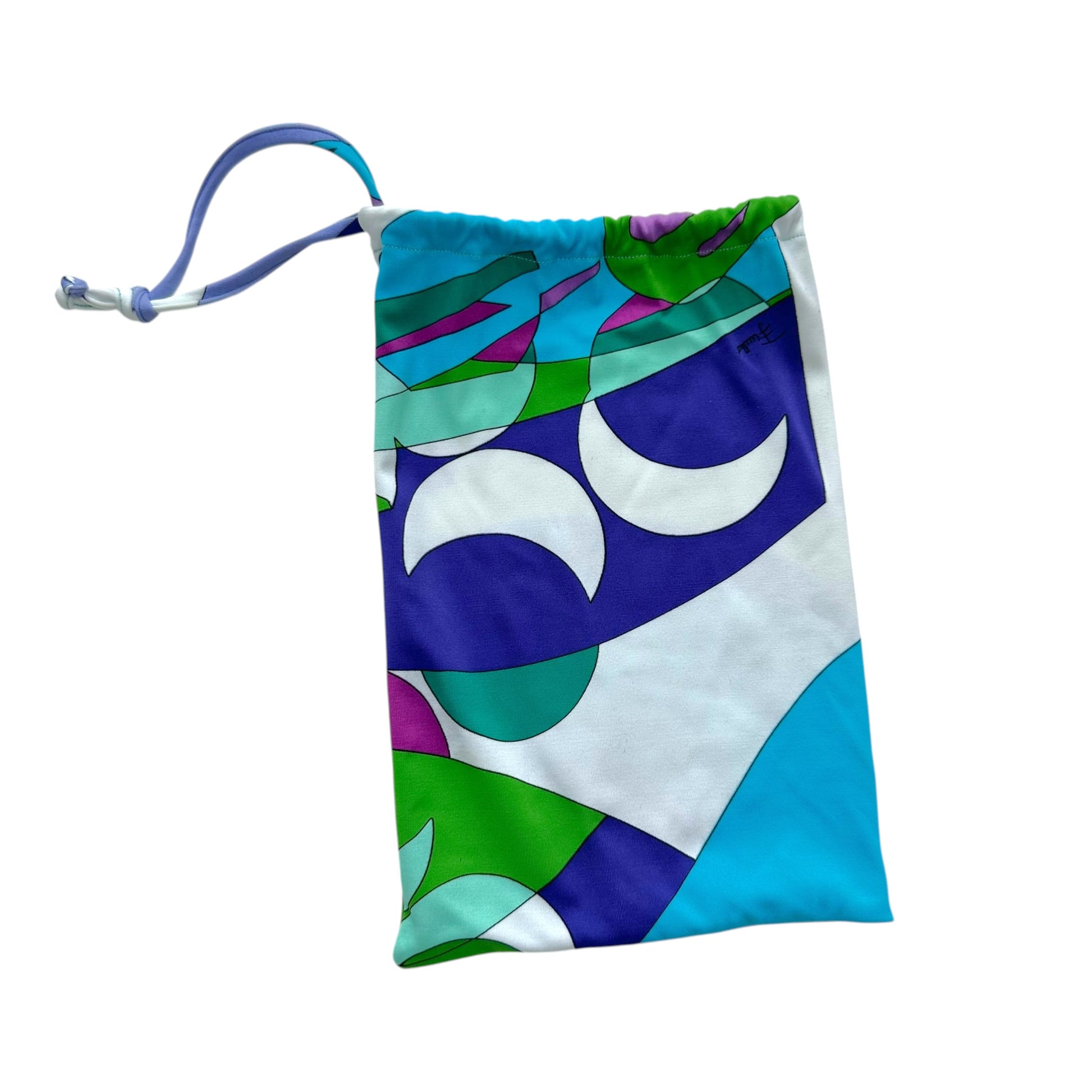 Emilio Pucci Printed Bikini Set Turquoise Purple Vintage