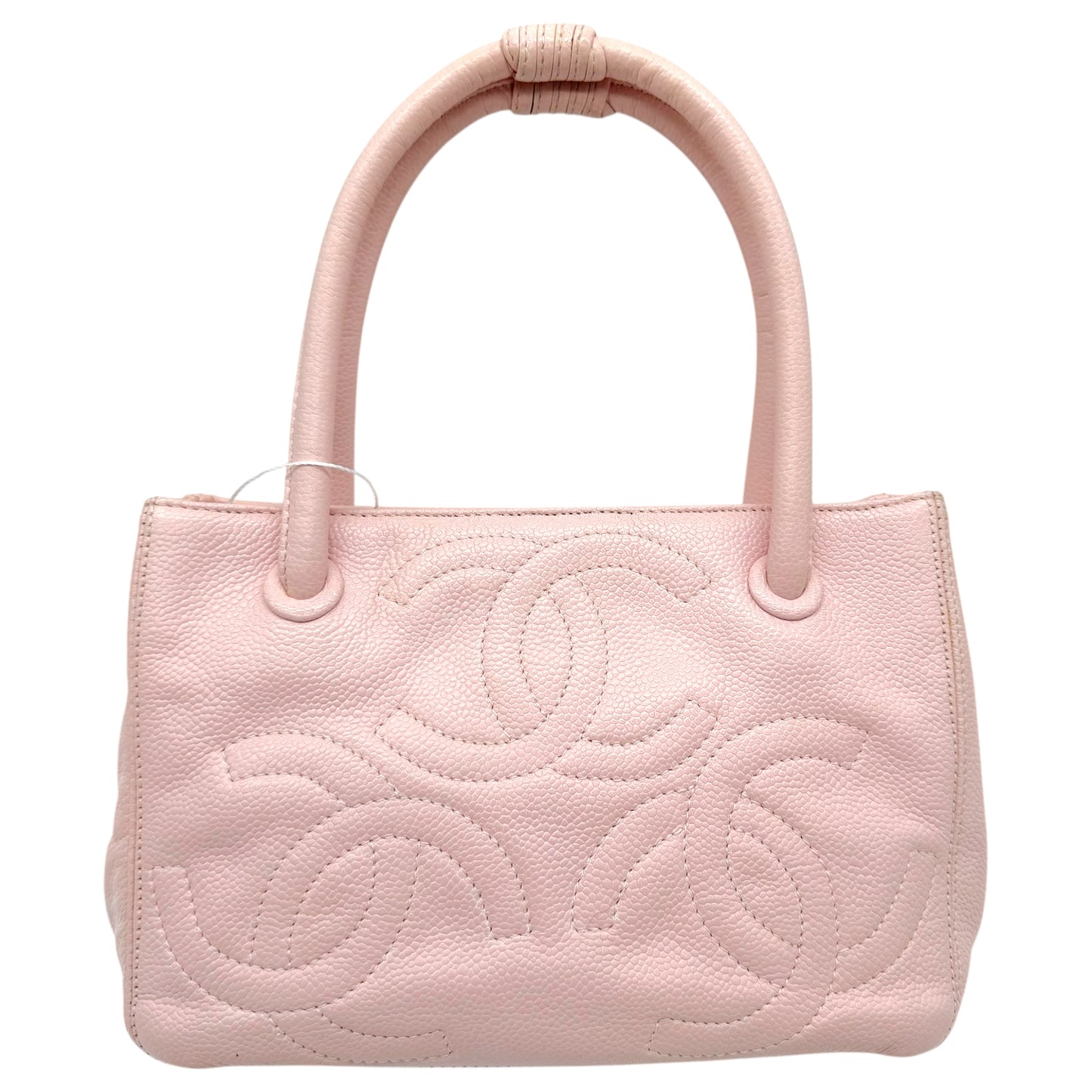 Chanel Pink Caviar Leather Triple CC Logo Mini Bag 2004-05 - Outfit Repeater