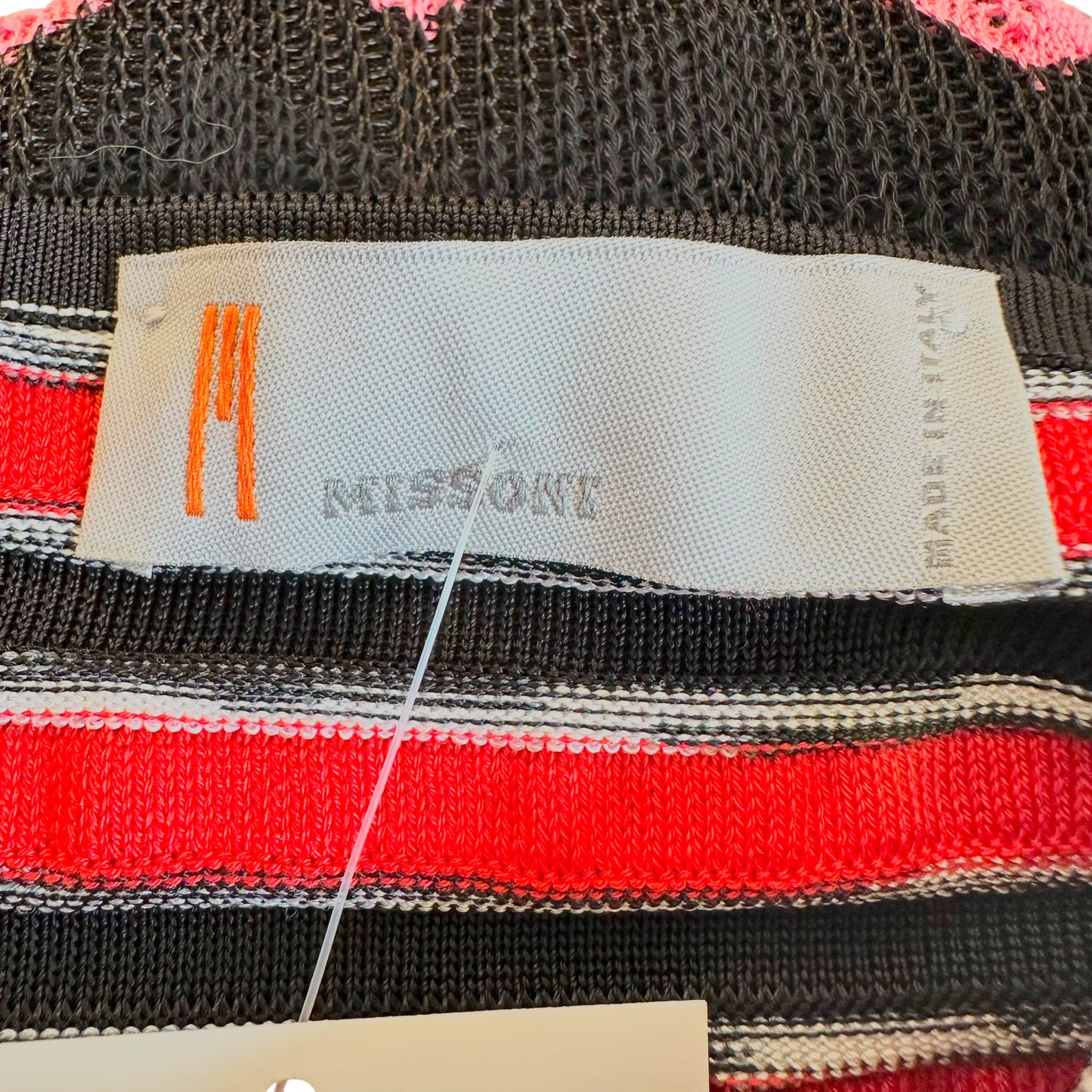 M Missoni Multicolor Chevron Knit Halter Mini Dress
