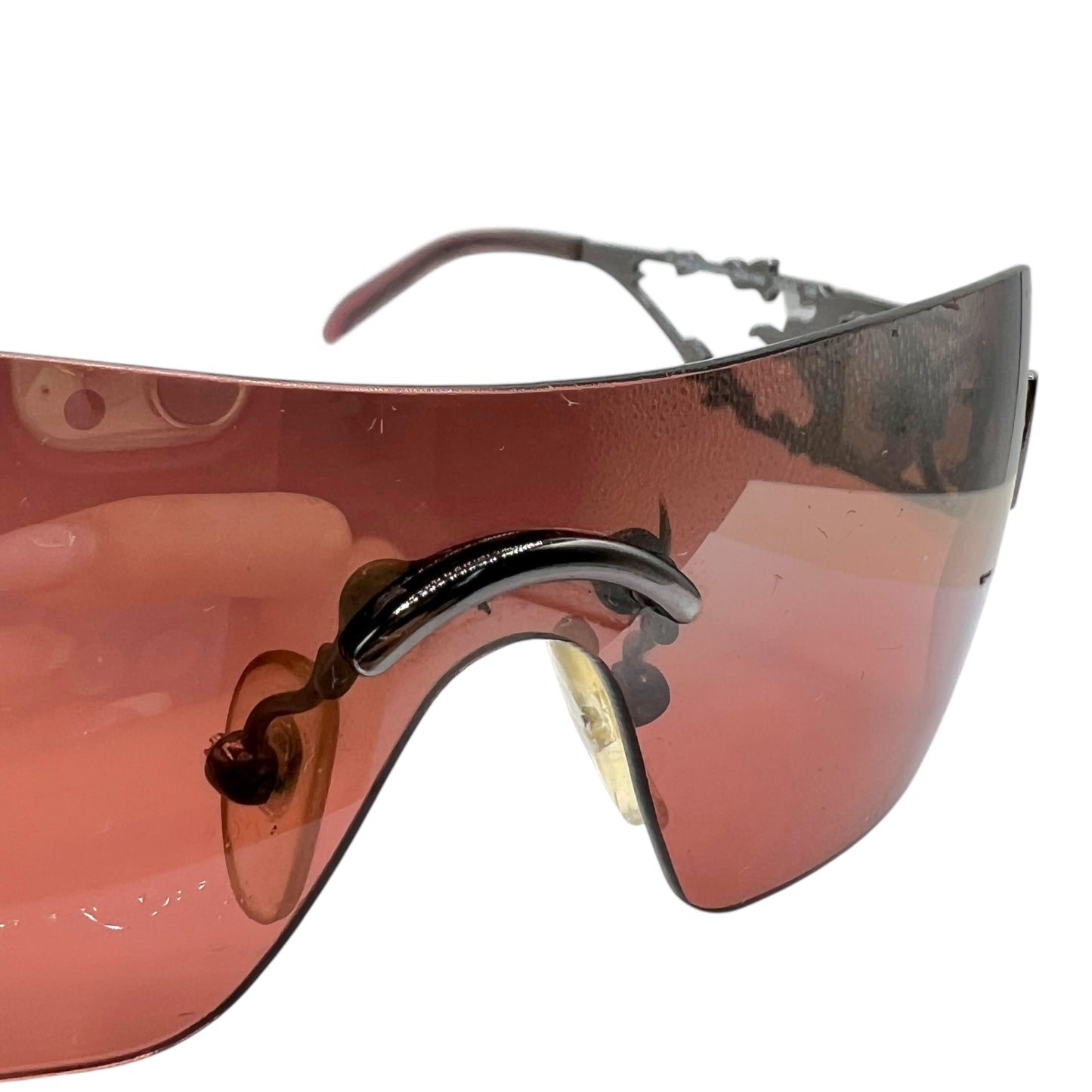 Christian Dior DiorFire Crystal Embellished Flame Sunglasses w/ Case