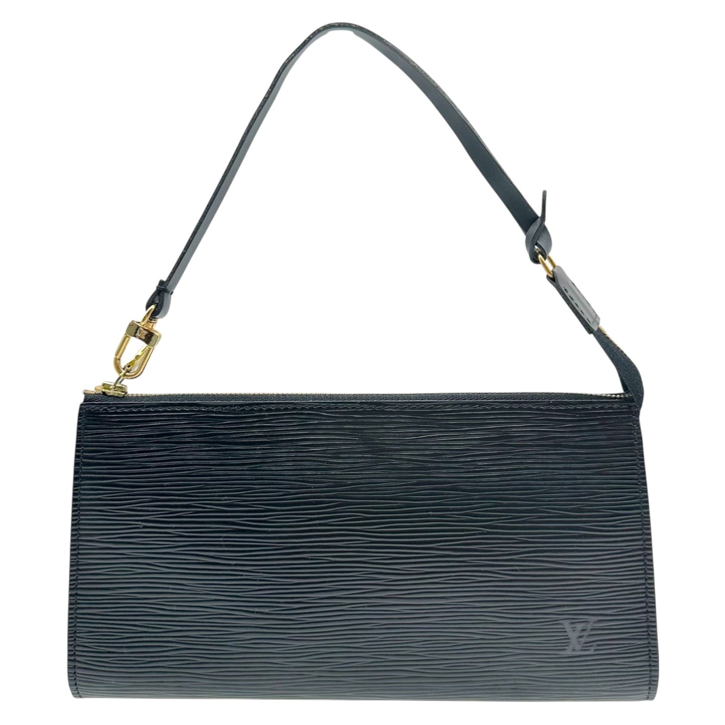 Louis Vuitton Black Epi Leather Pochette Mini Bag