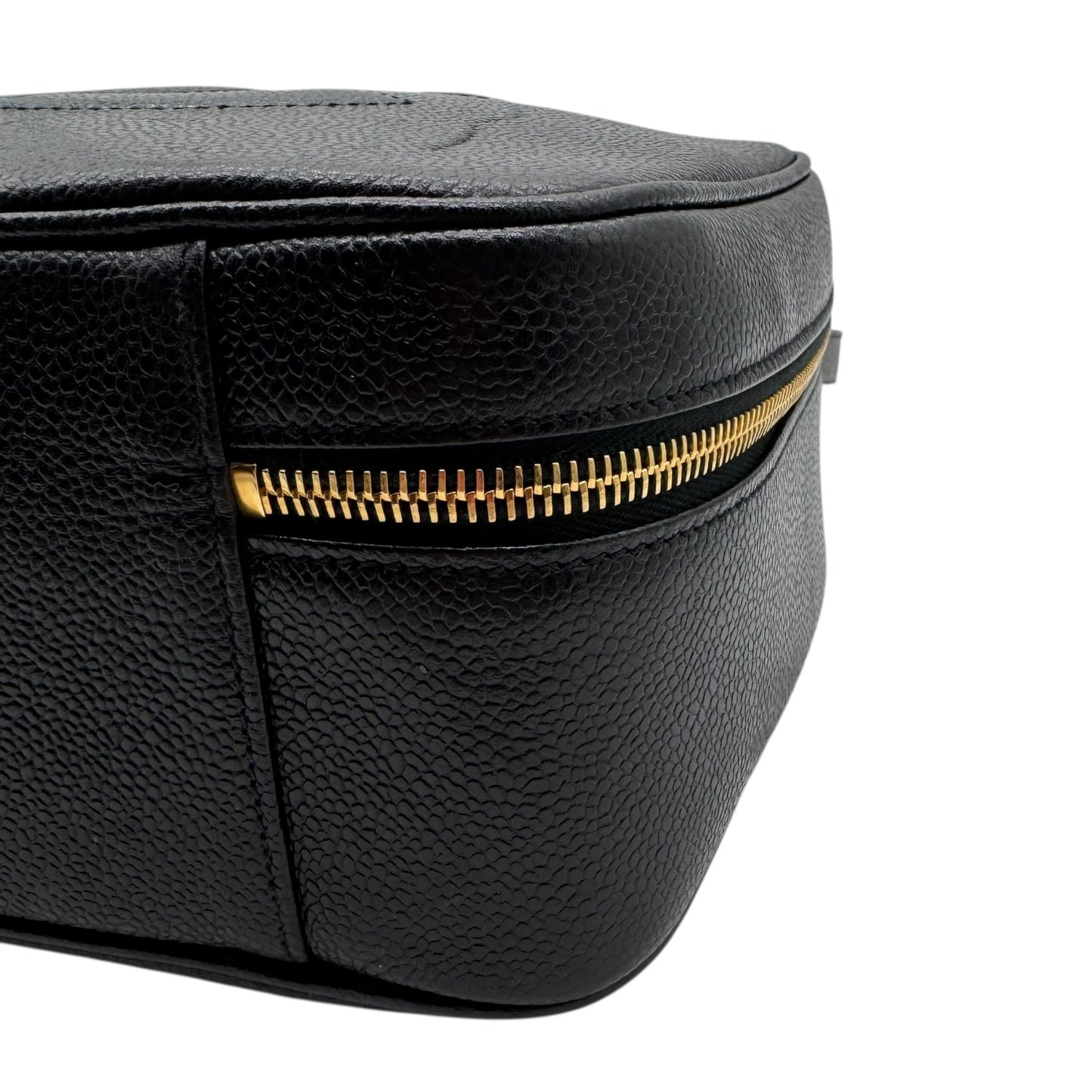 Chanel Black Caviar Leather 2-Way Satchel Vanity Bag 1996-97 - Outfit Repeater