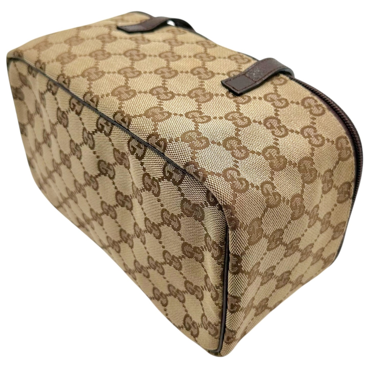 Gucci Tan Monogram Vanity Bag