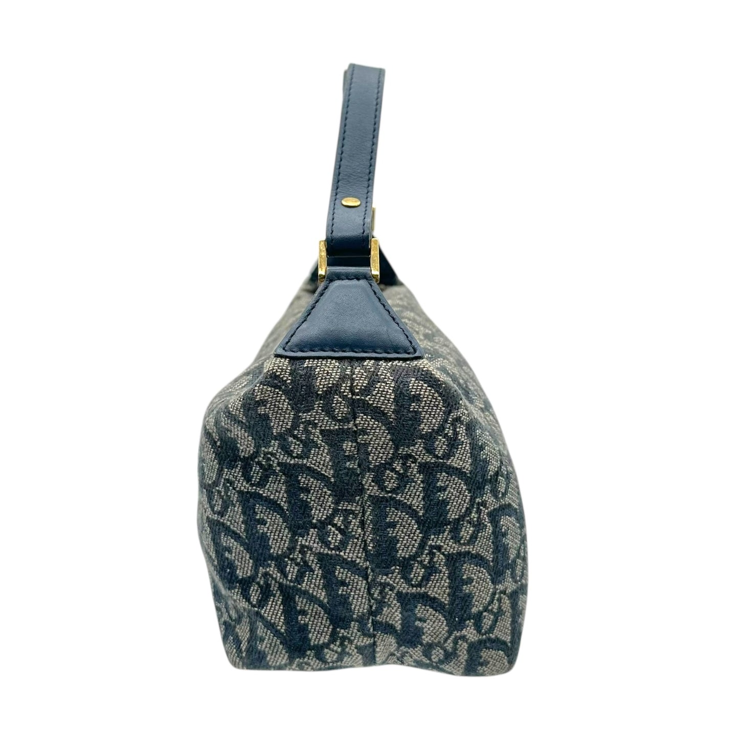 Christian Dior Navy Blue Trotter Monogram Pochette Bag - Outfit Repeater