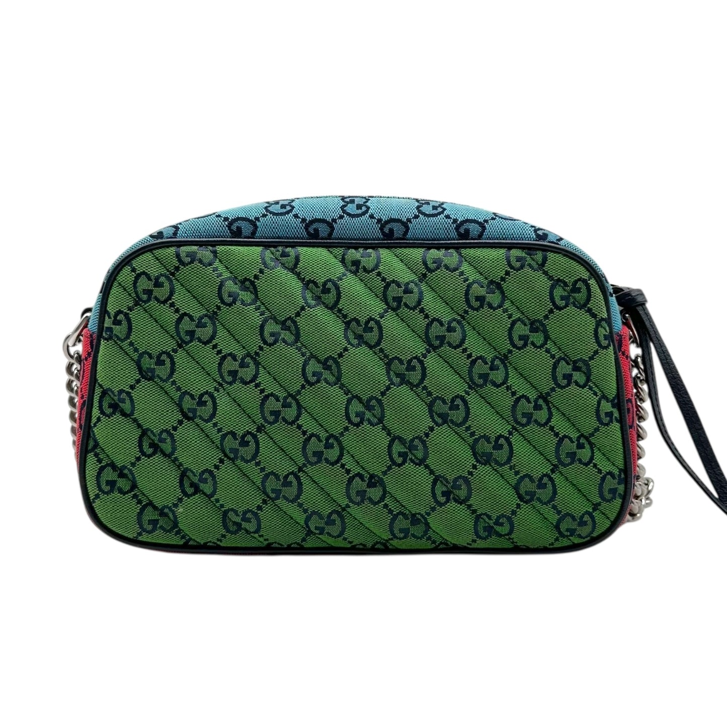 Gucci Marmont Multicolor Monogram Canvas Crossbody Bag