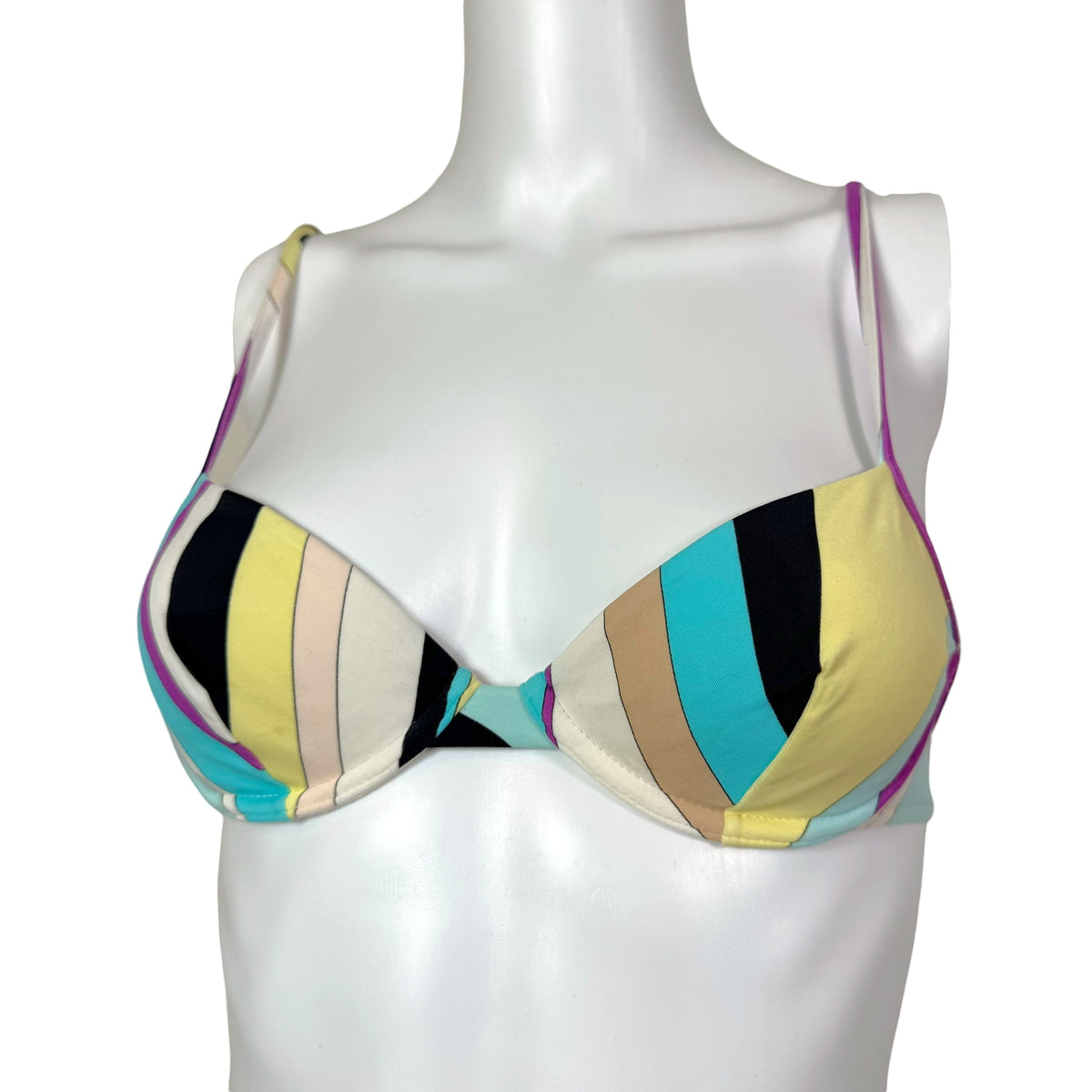 Emilio Pucci Underwire Bikini Set Multicolor Print