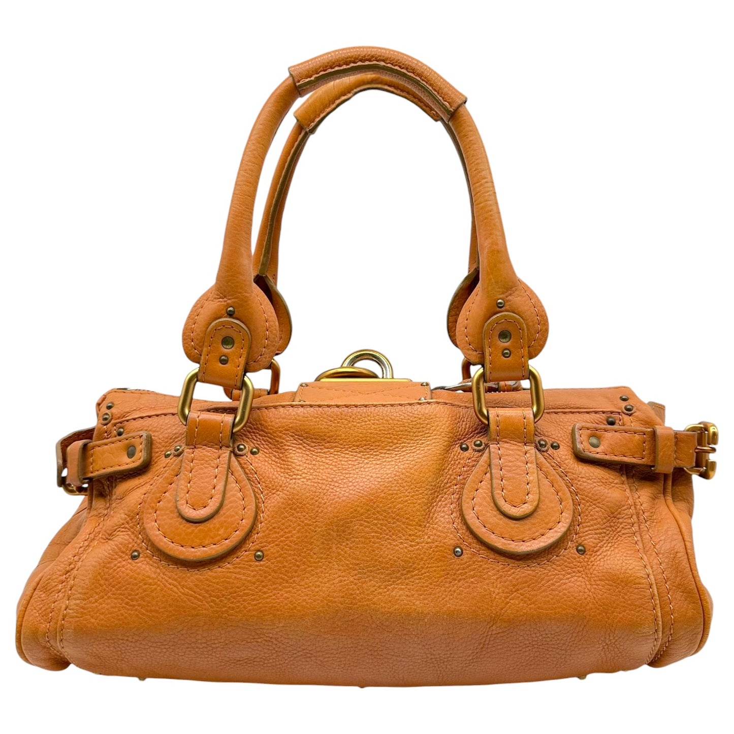 Chloe Camel Brown & Gold Paddington Shoulder Bag