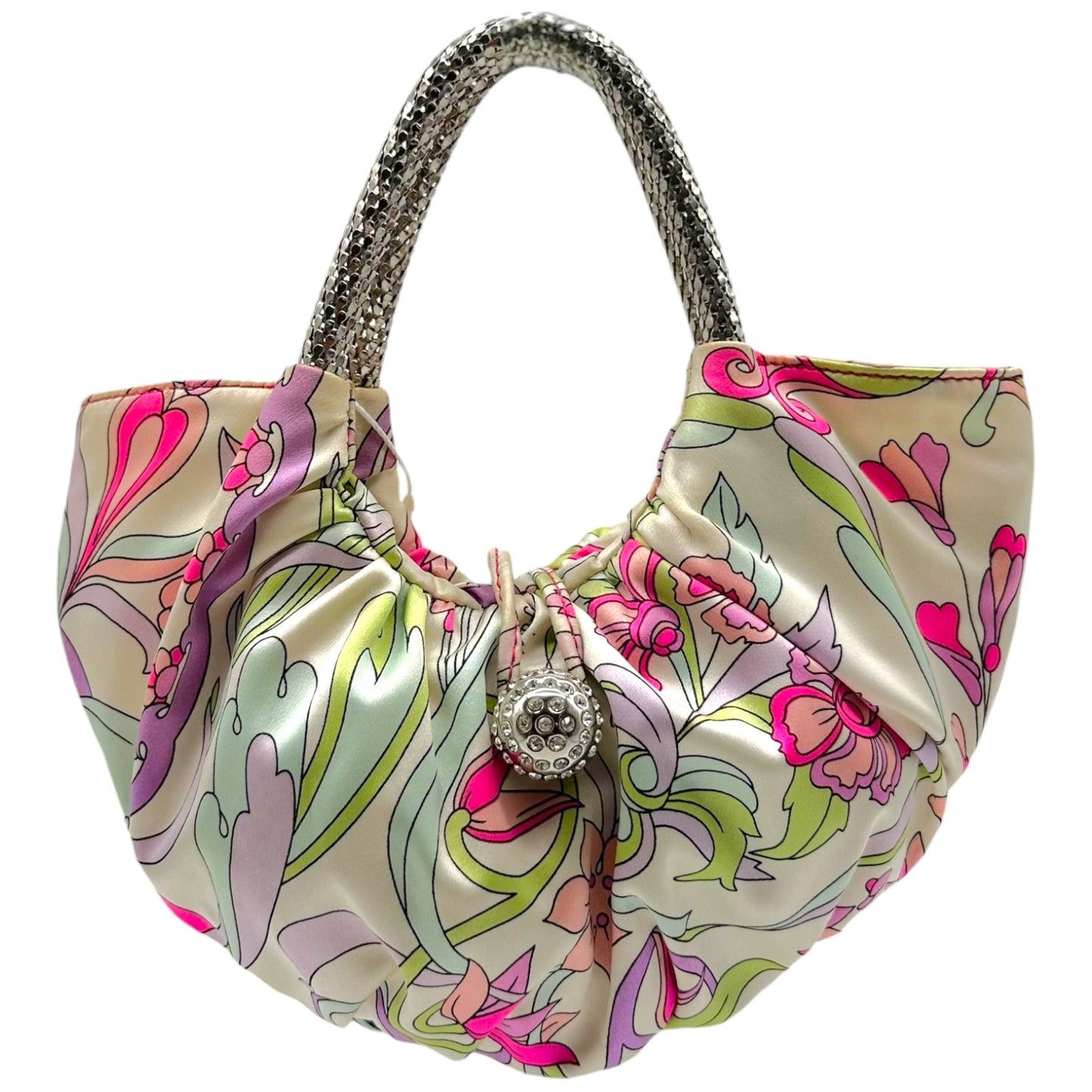 Emilio Pucci Floral Print Silk Mini Bag