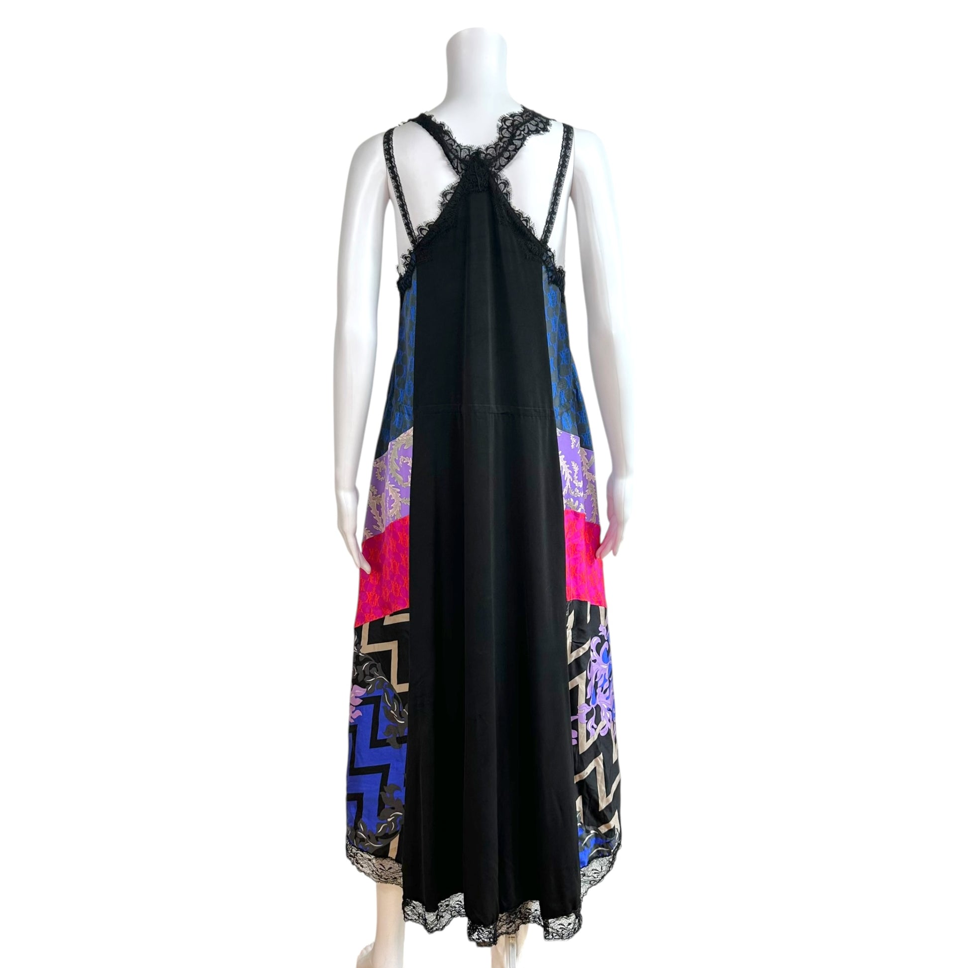 Emilio Pucci x Koché Patchwork Silk Maxi Dress
